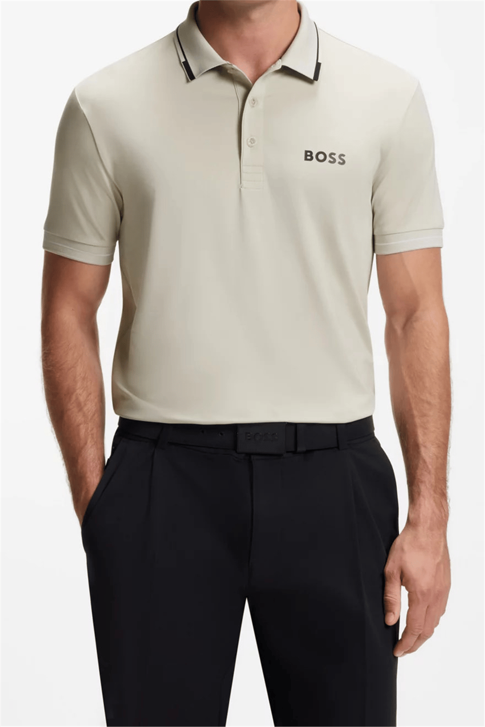 BOSS Paul Pro Erkek Polo Yaka T-Shirt Bej