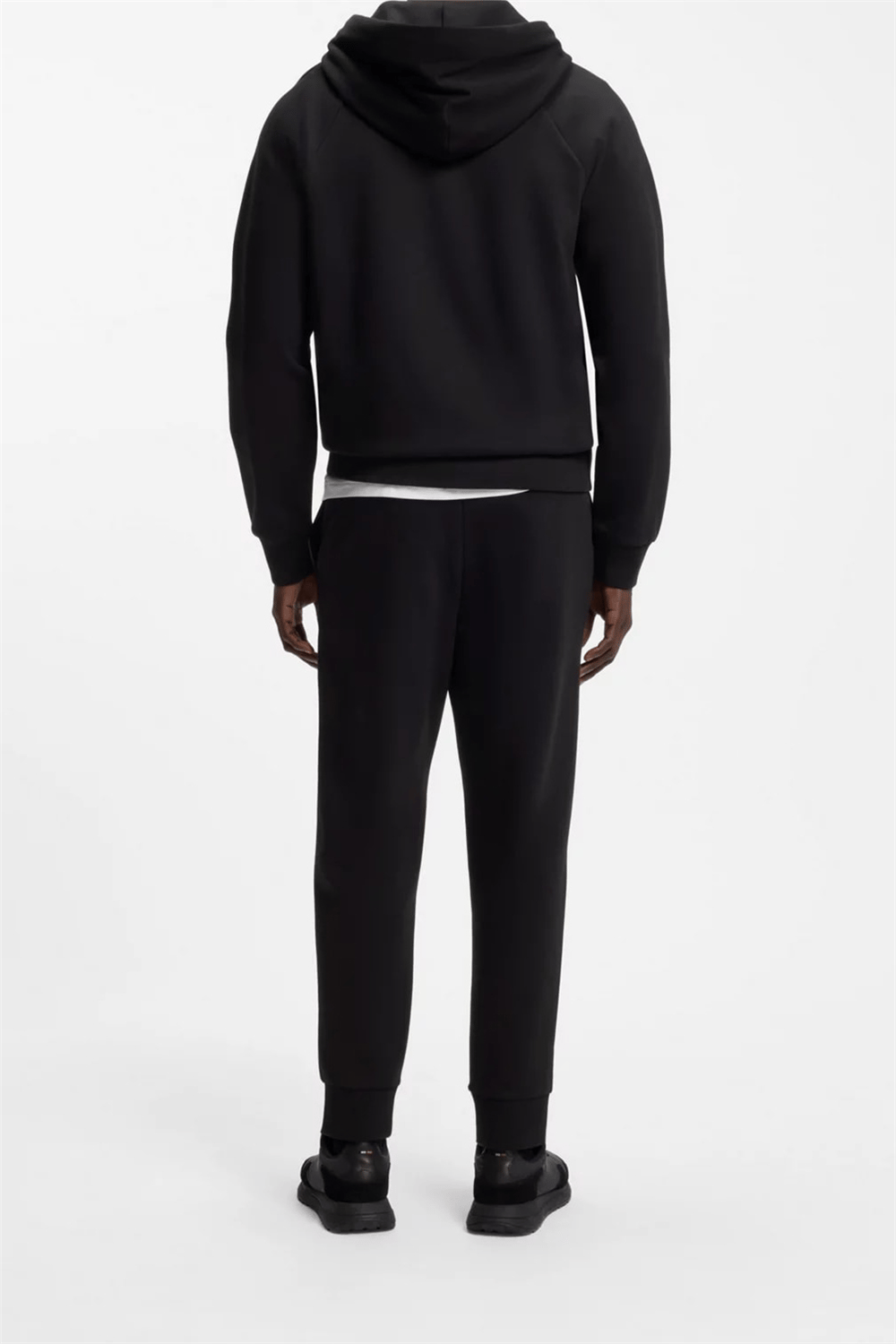 BOSS Saggy Erkek Kapüşonlu Sweatshirt Siyah