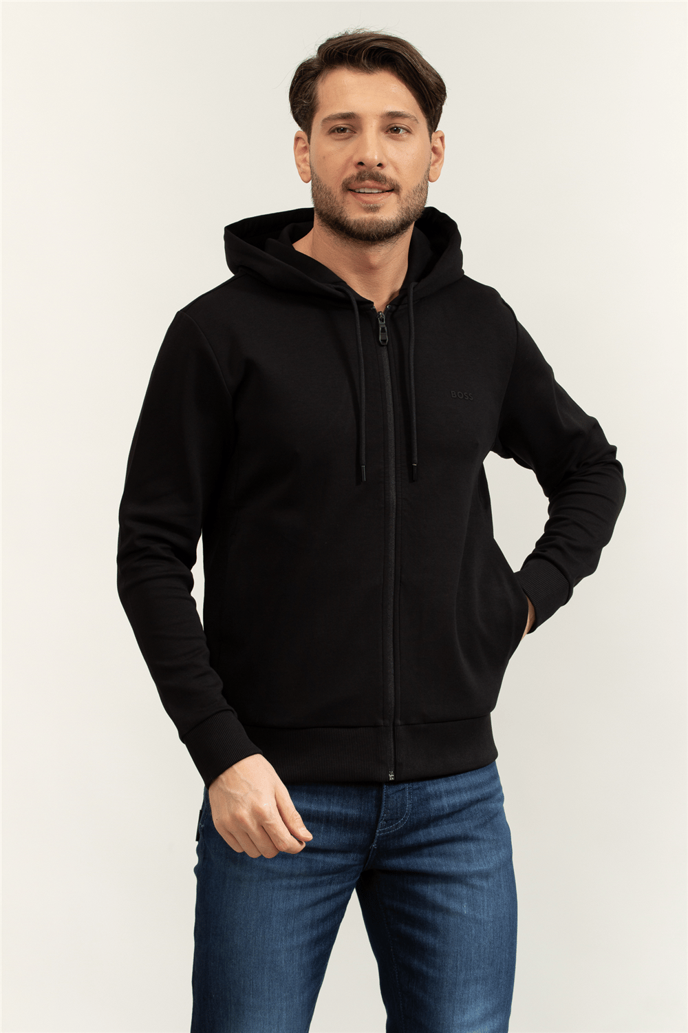 BOSS Saggy Erkek Kapüşonlu Sweatshirt