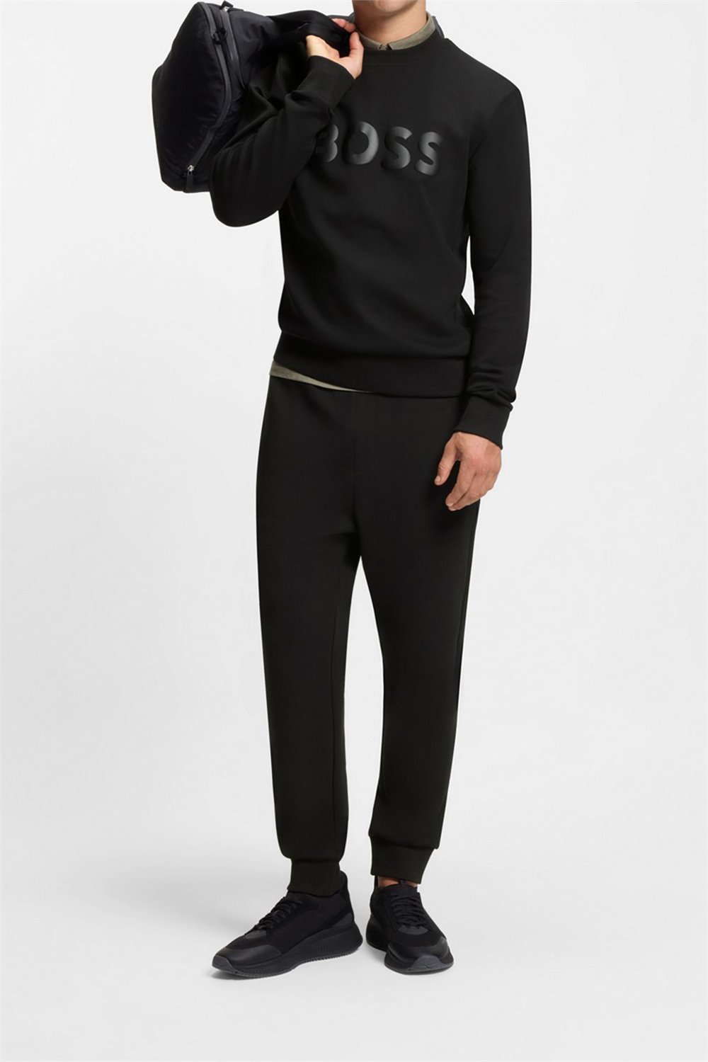 Boss Salbo Erkek Bisiklet Yaka Sweatshirt
