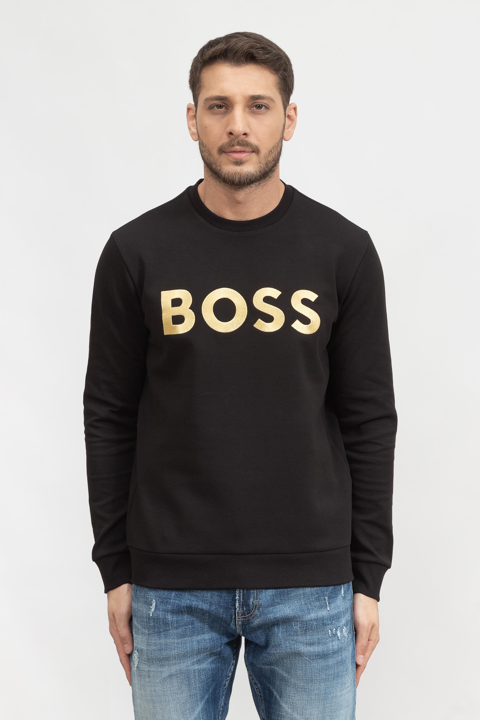 Boss Salbo Erkek Bisiklet Yaka Sweatshirt