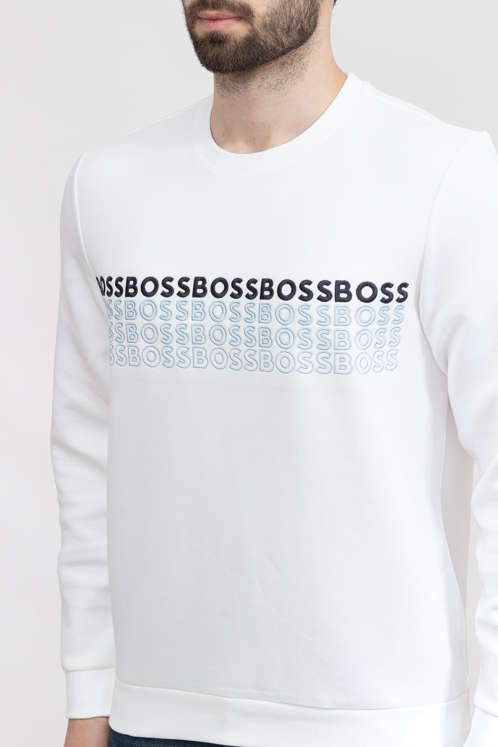 Boss Salbo Erkek Bisiklet Yaka Sweatshirt