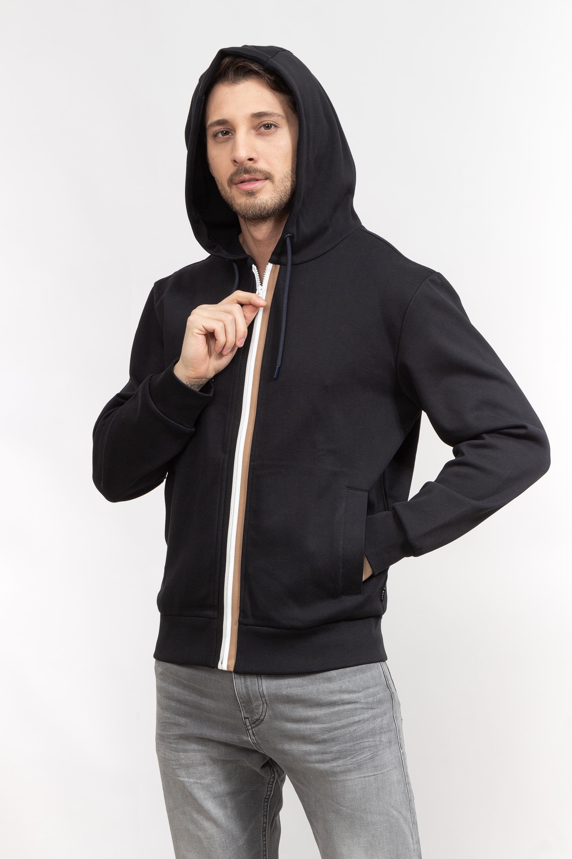 Boss Salvi Erkek Fermuarlı Sweatshirt