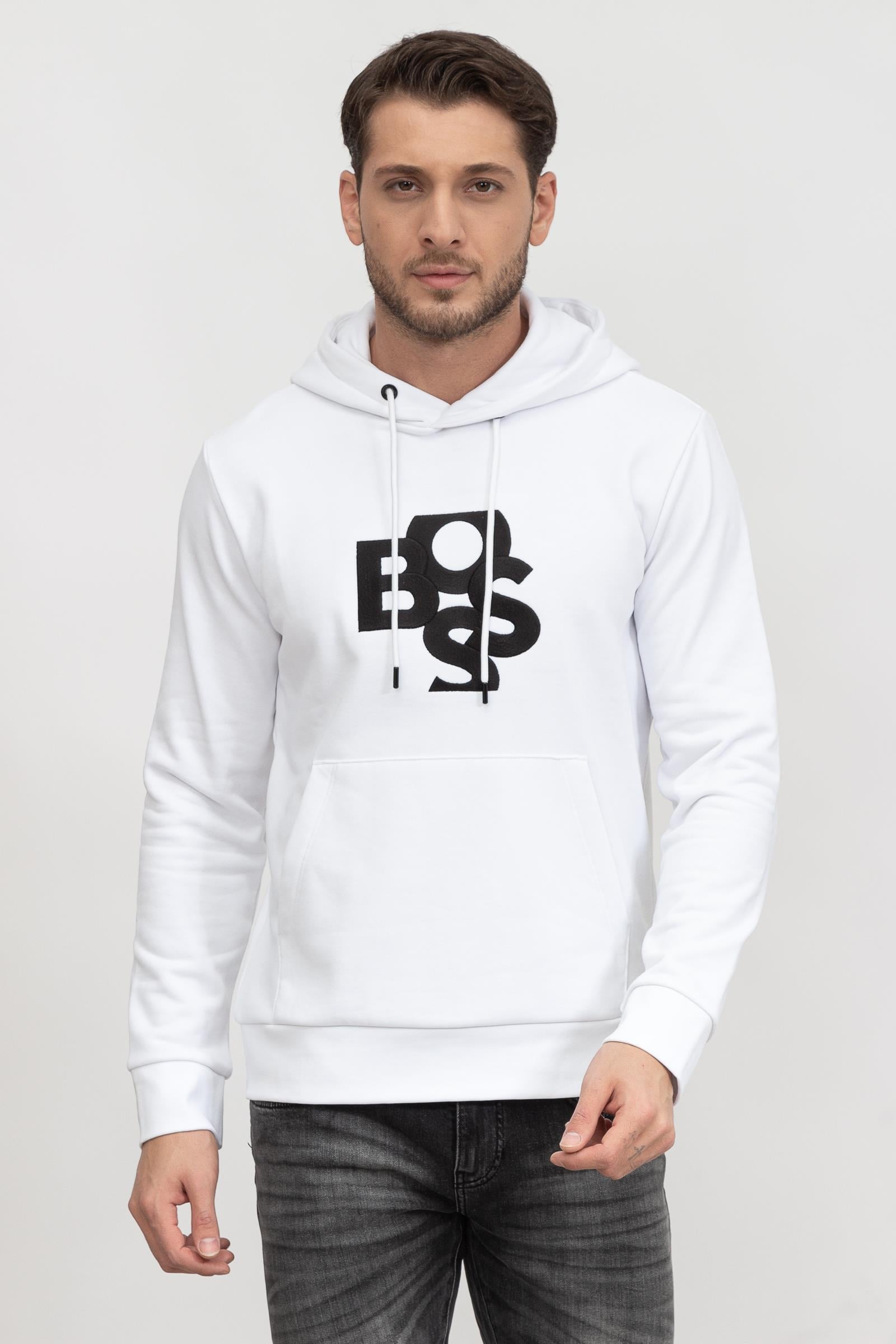 Boss Seeger Erkek Kapüşonlu Sweatshirt