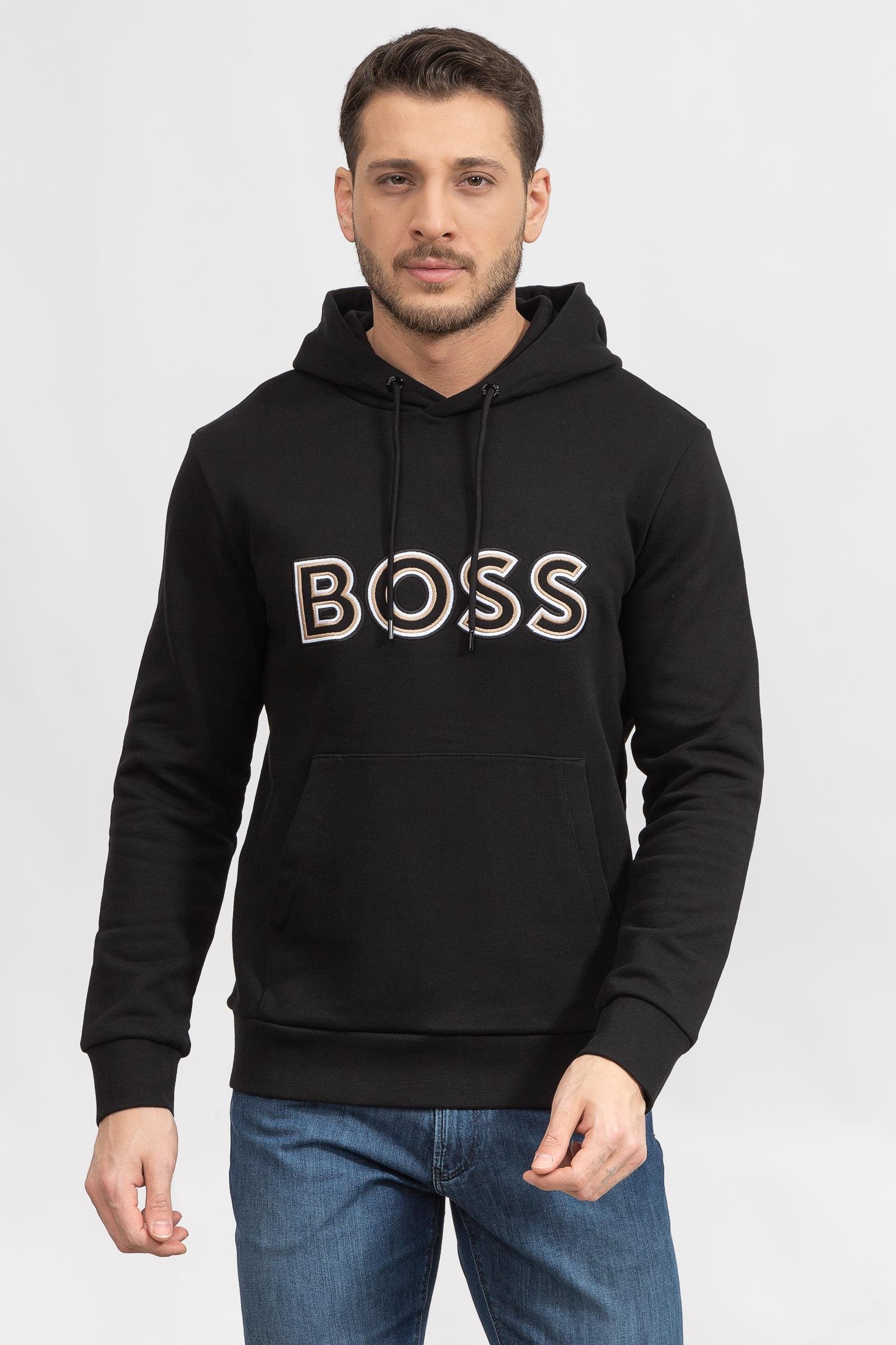 Boss Seeger Erkek Kapüşonlu Sweatshirt