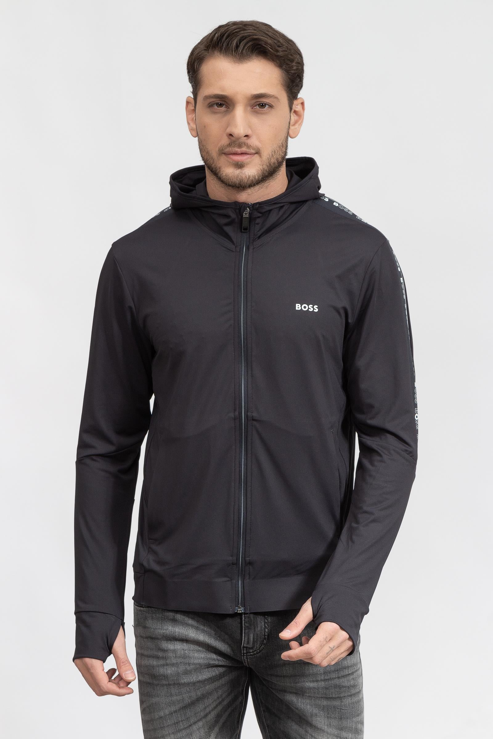 Boss Sicon Erkek Fermuarlı Sweatshirt