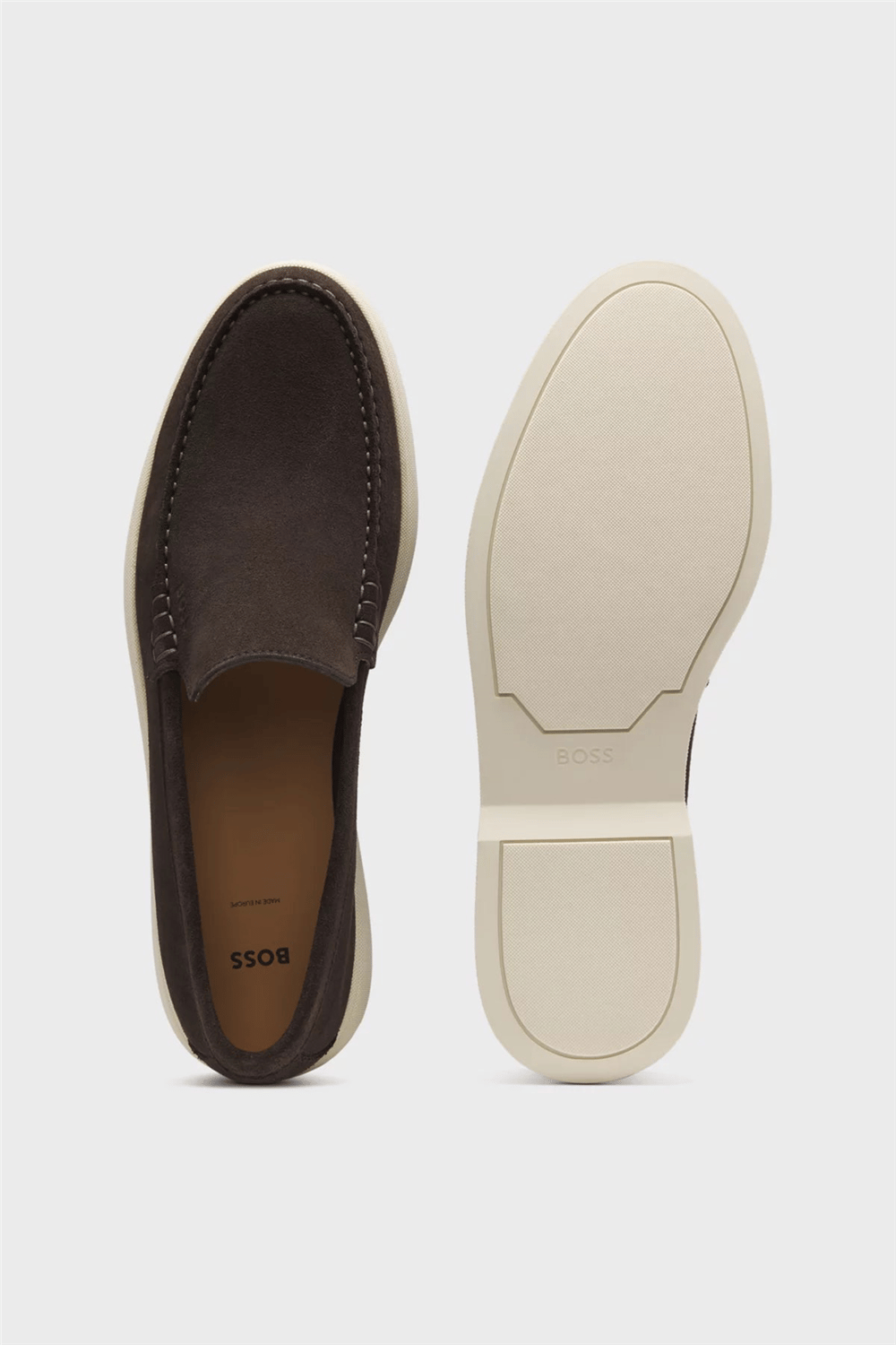 Boss Sienne Loaf Sd N Erkek Loafer Kahverengi