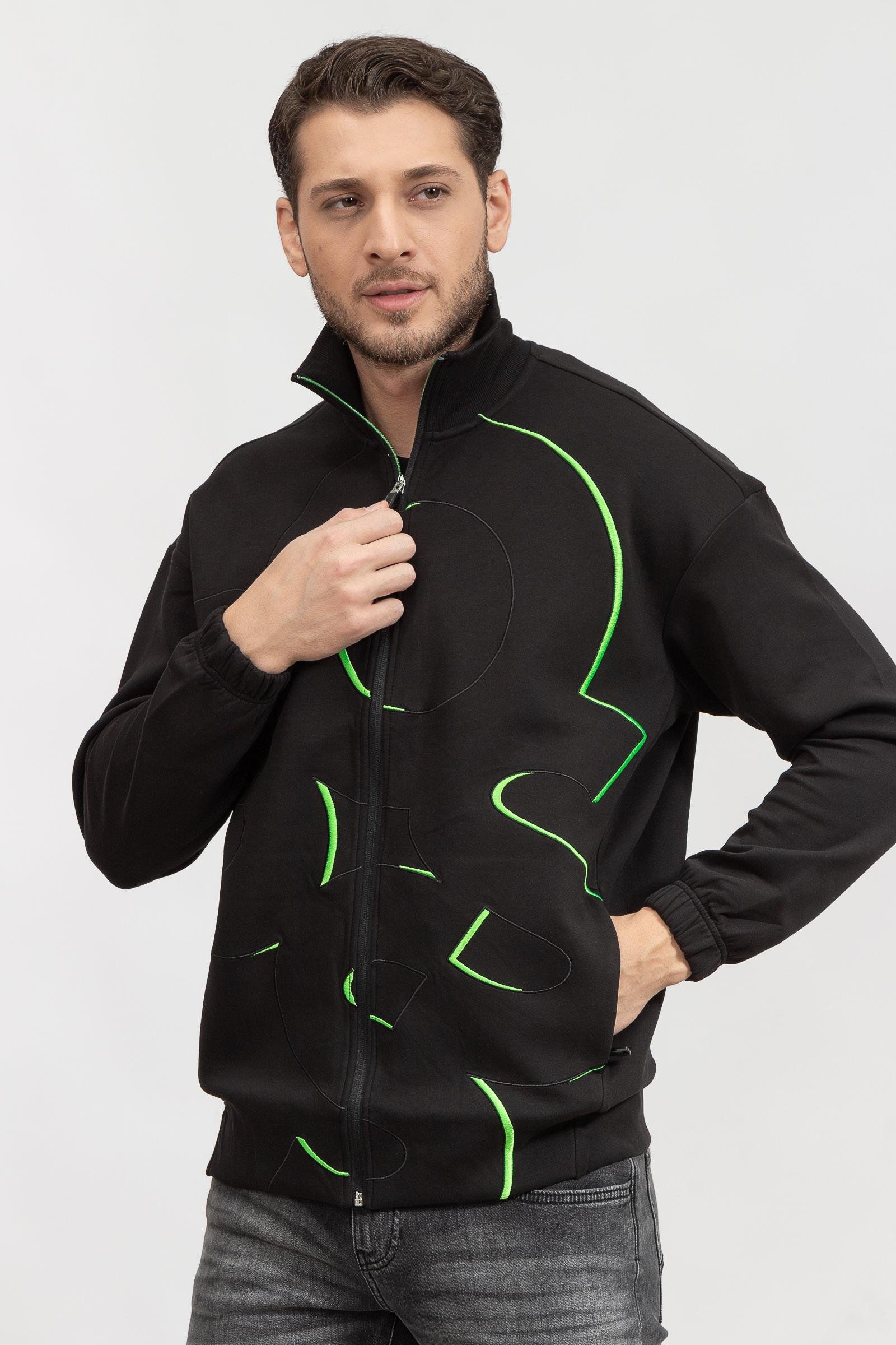 Boss Skovered Erkek Fermuarlı Sweatshirt