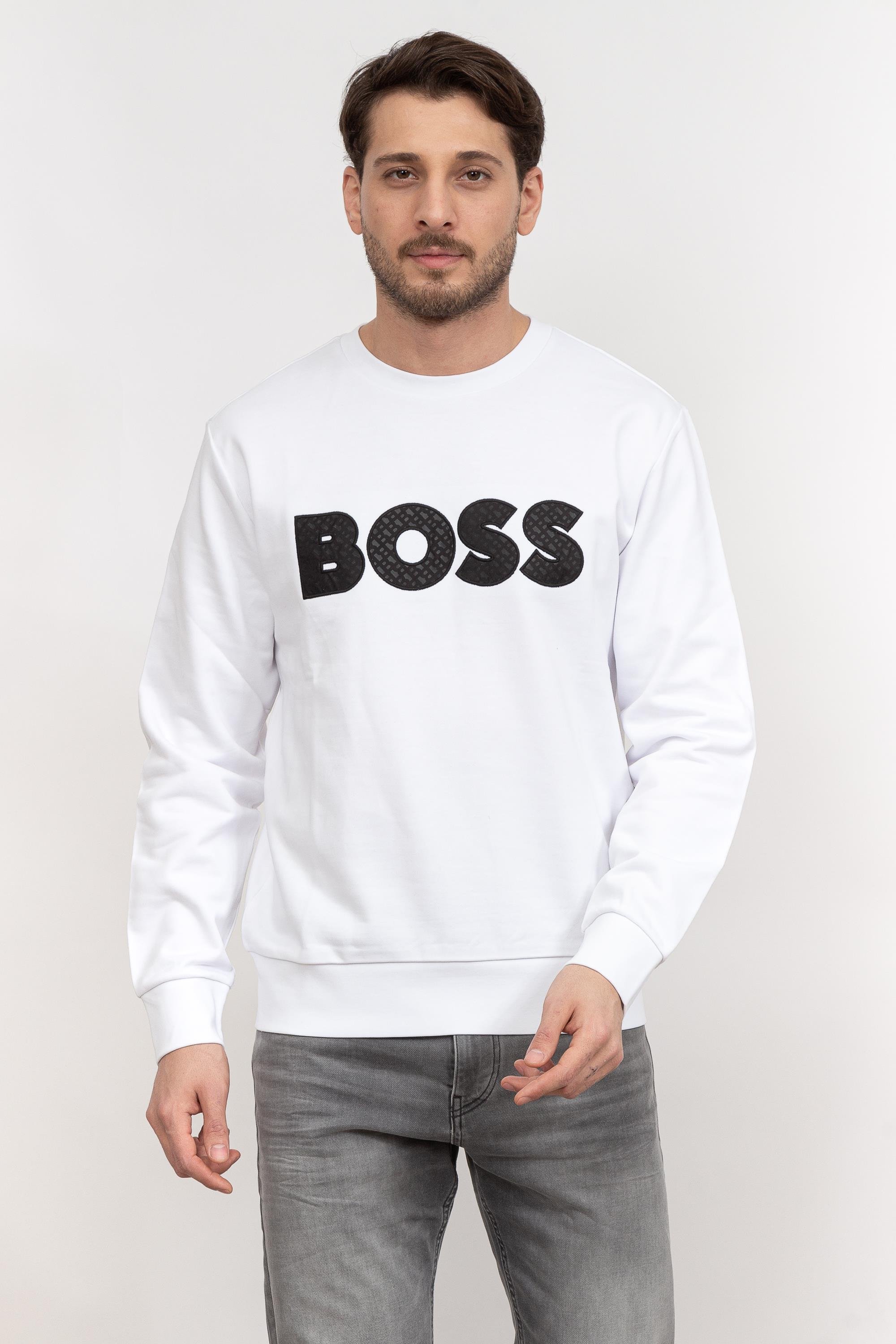 Boss Soleri Erkek Bisiklet Yaka Sweatshirt