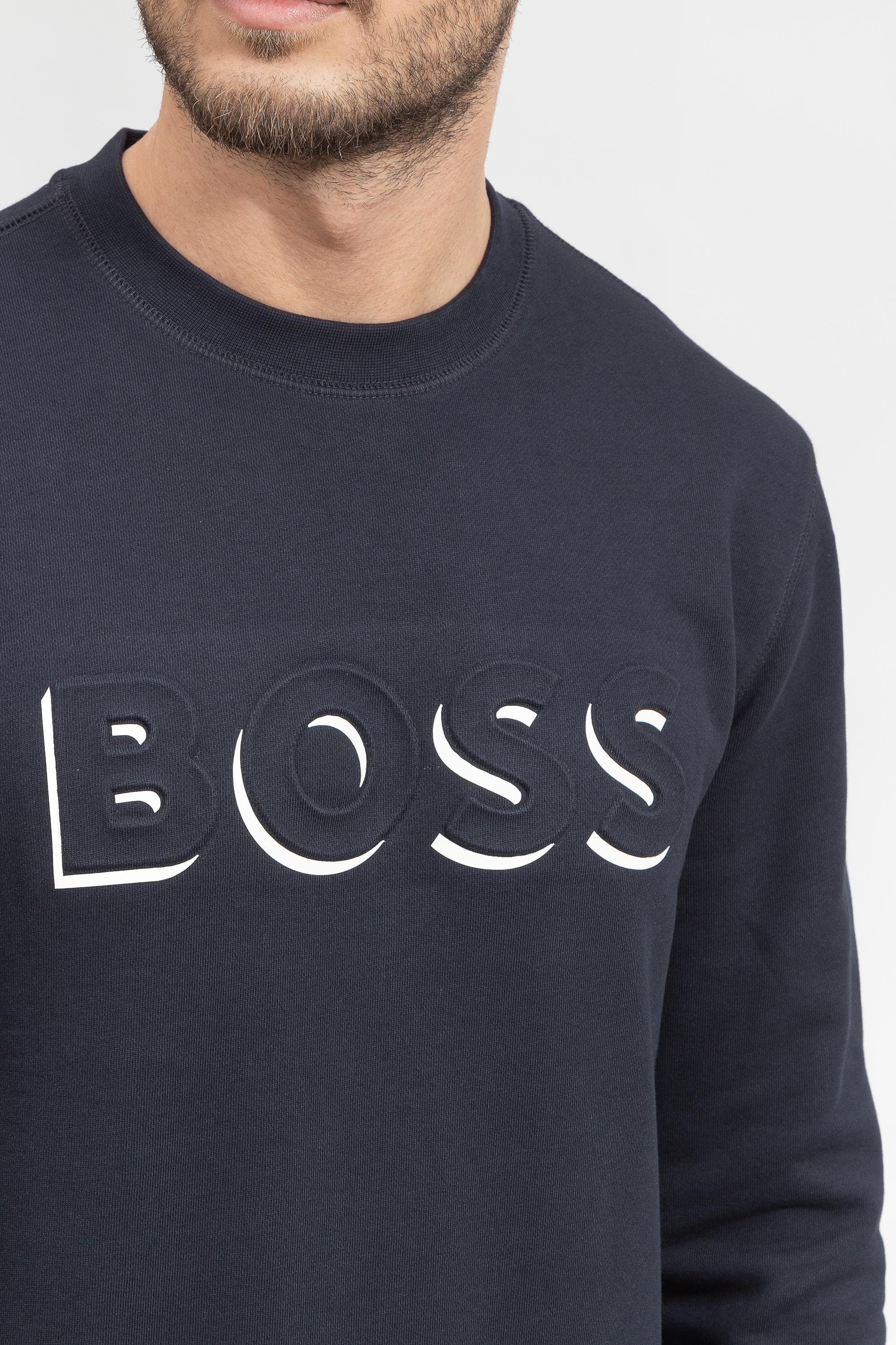 Boss Stadler Erkek Bisiklet Yaka Sweatshirt