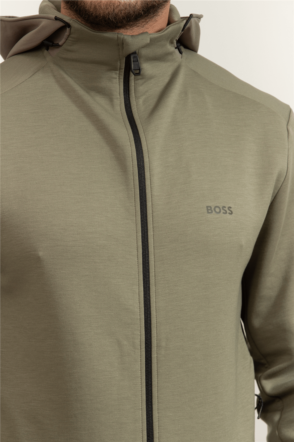 BOSS Sw Tour Hd Fz Erkek Fermuarlı Sweatshirt