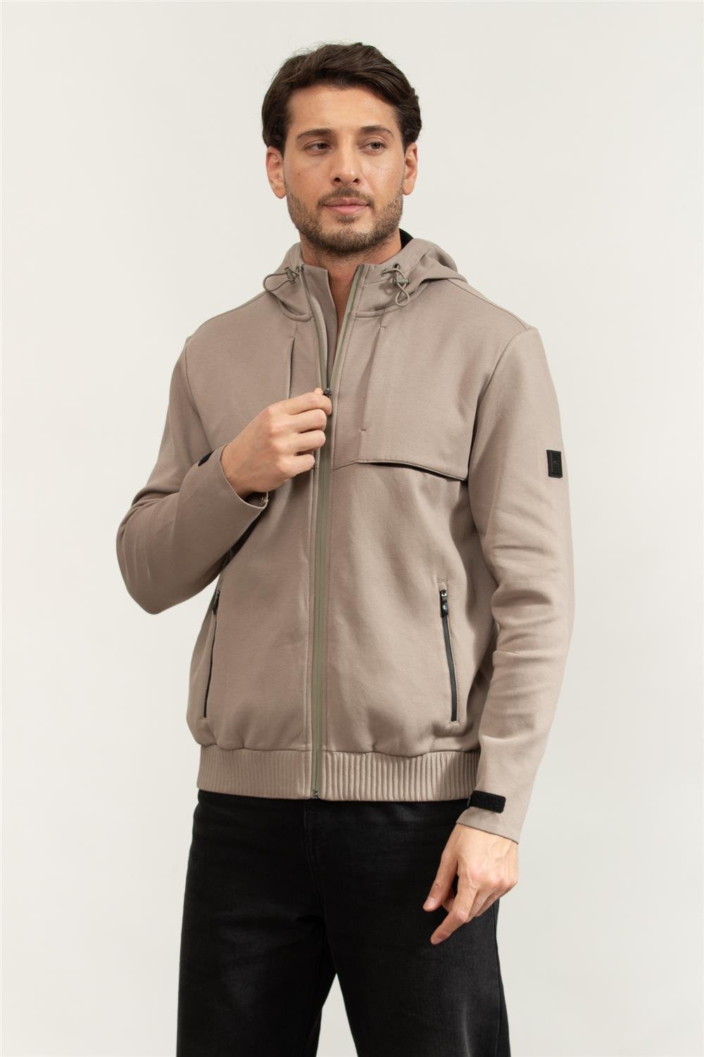 Boss Sybrique Erkek Fermuarlı Sweatshirt