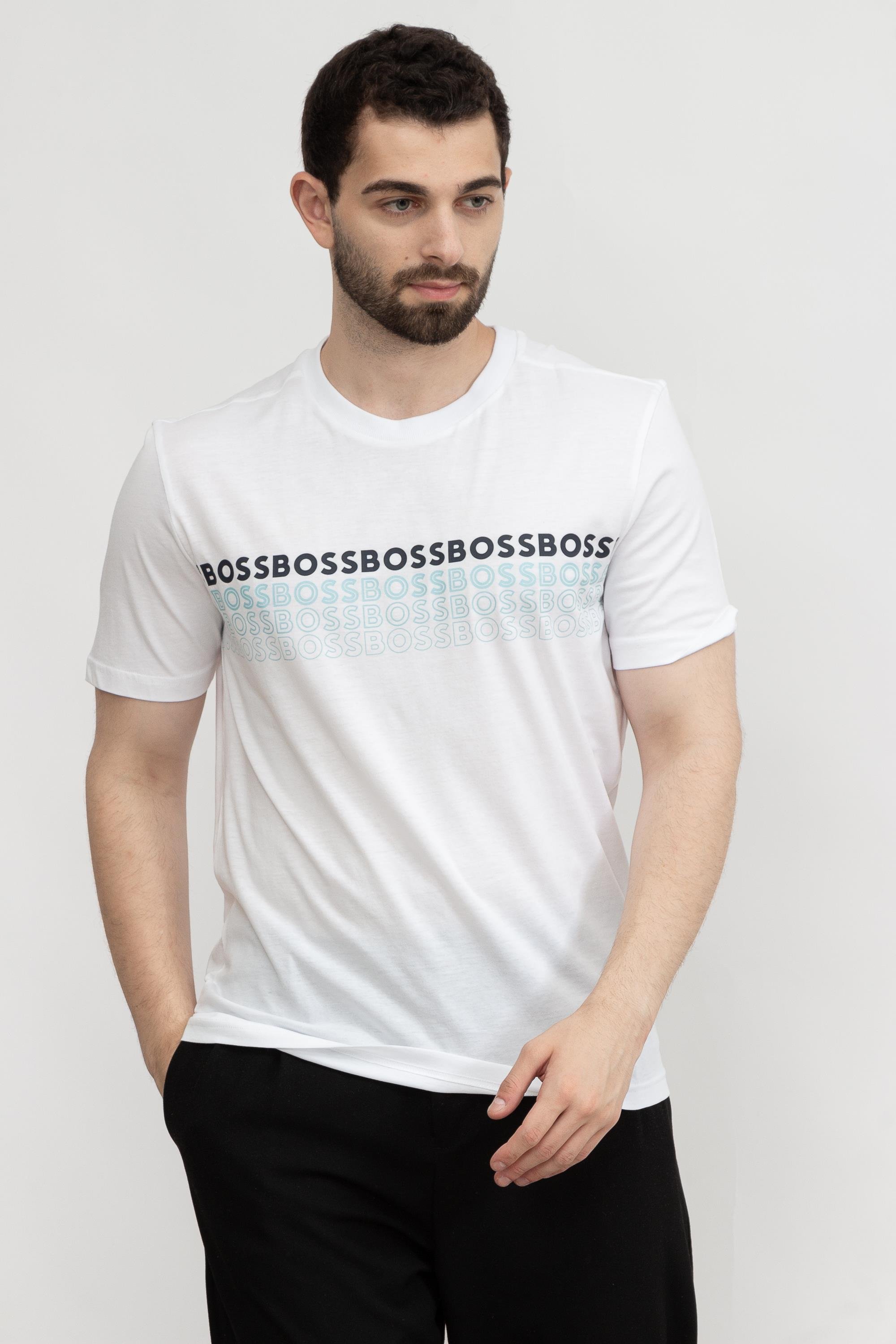 Boss Tee Erkek Bisiklet Yaka T-Shirt