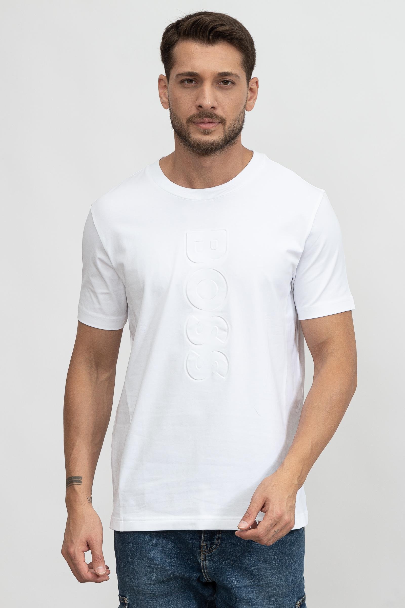 Boss Tee Erkek Bisiklet Yaka T-Shirt