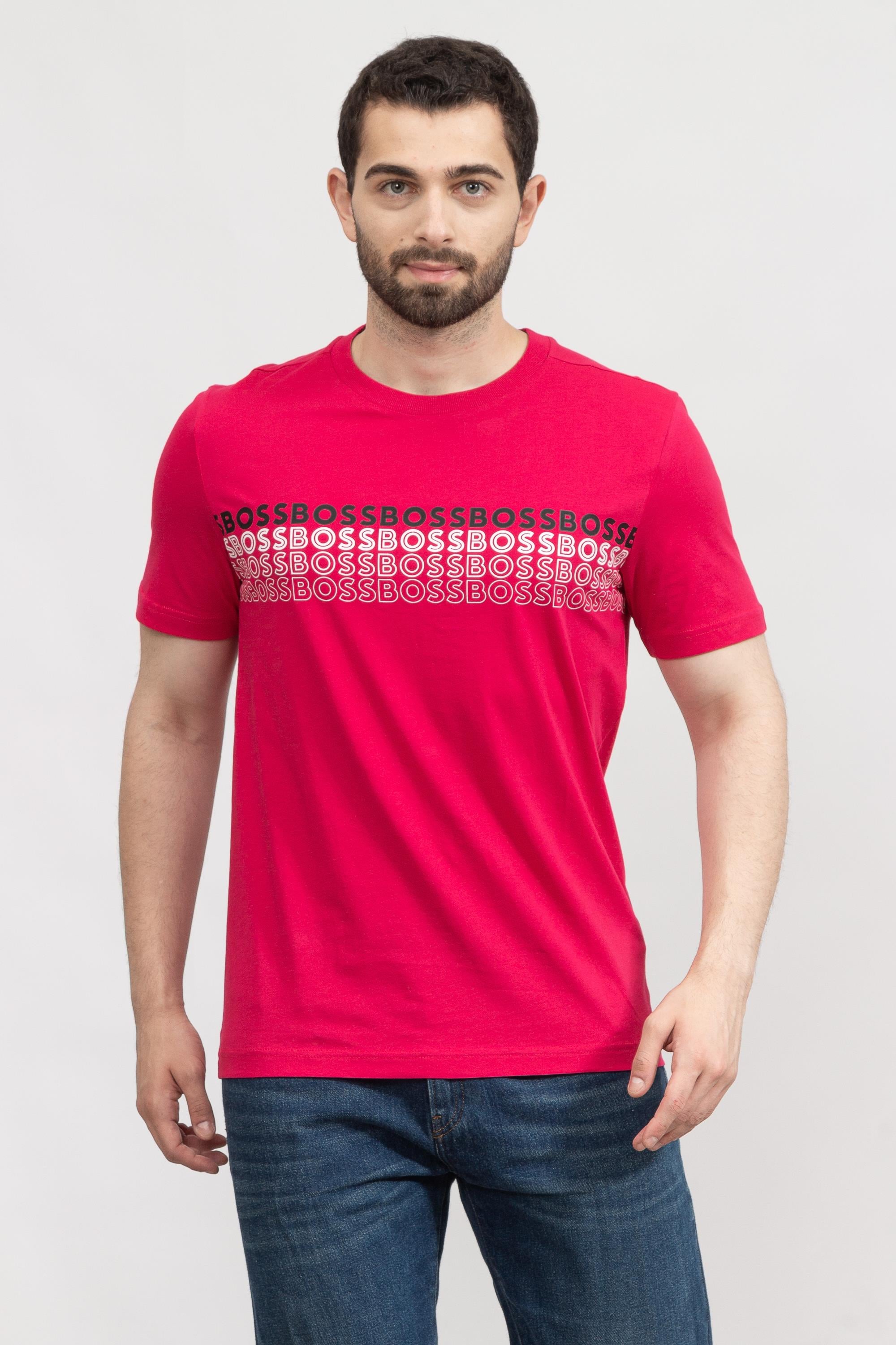 Boss Tee Erkek Bisiklet Yaka T-Shirt