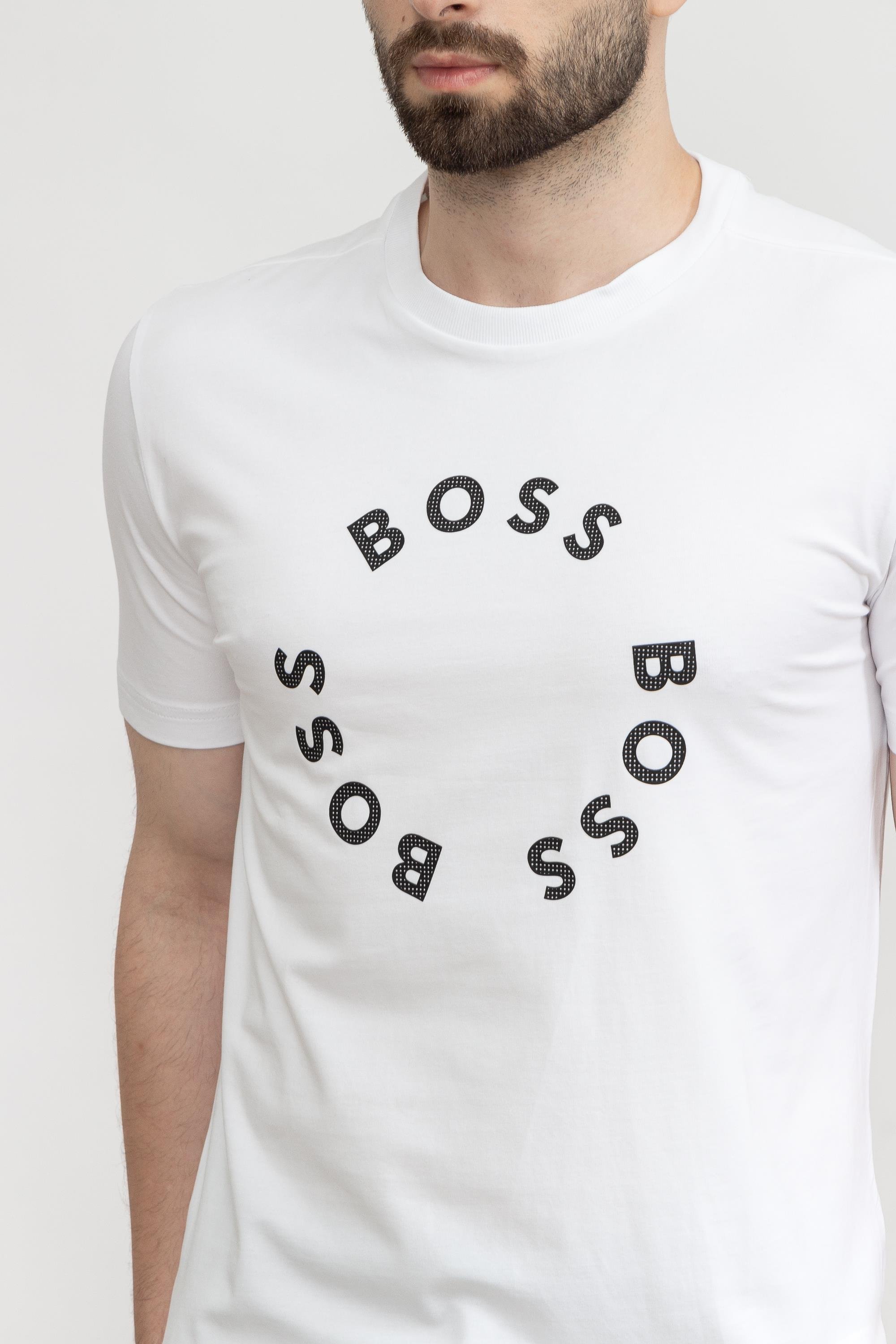 Boss Tee Erkek Bisiklet Yaka T-Shirt