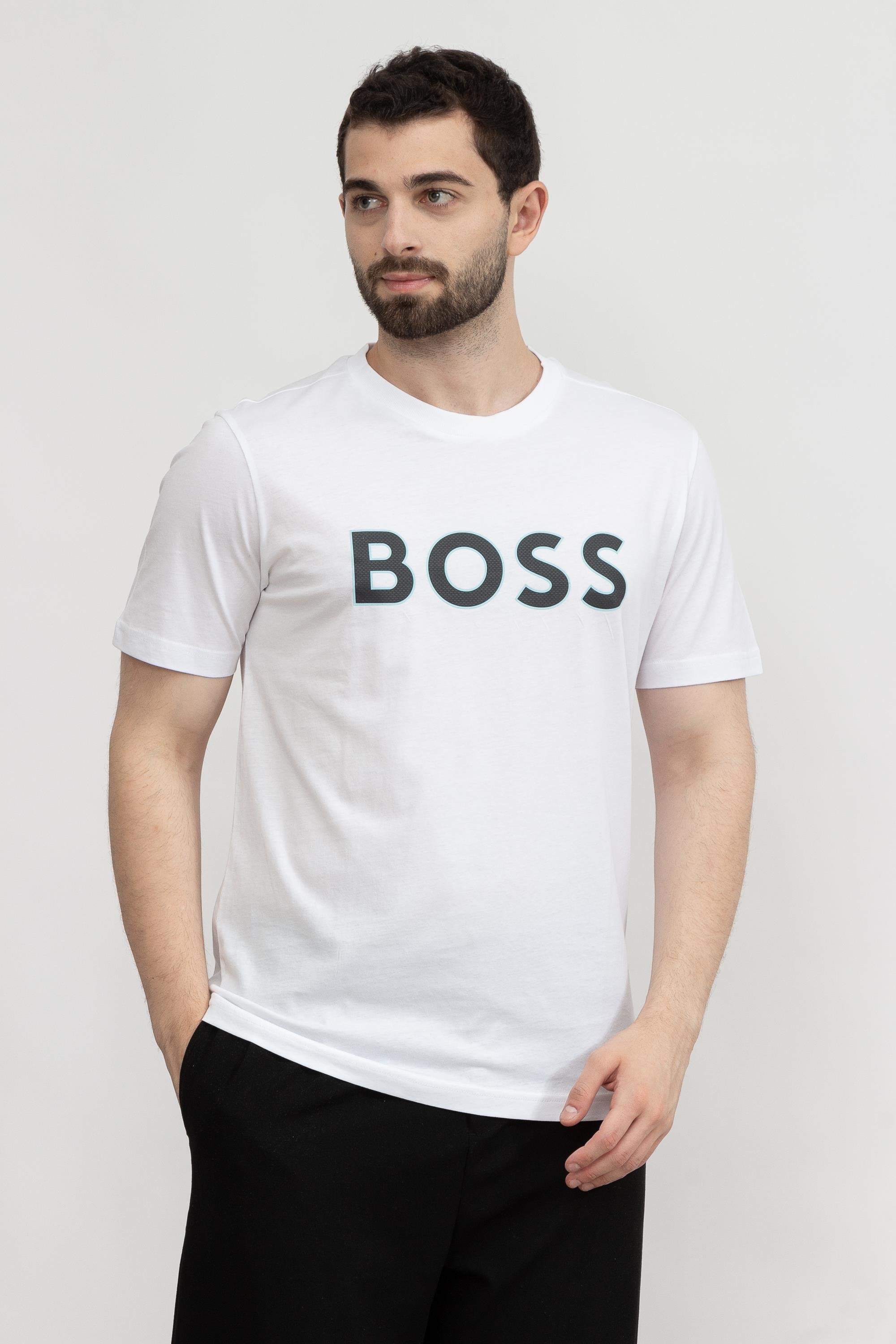 Boss Tee Erkek Bisiklet Yaka T-Shirt