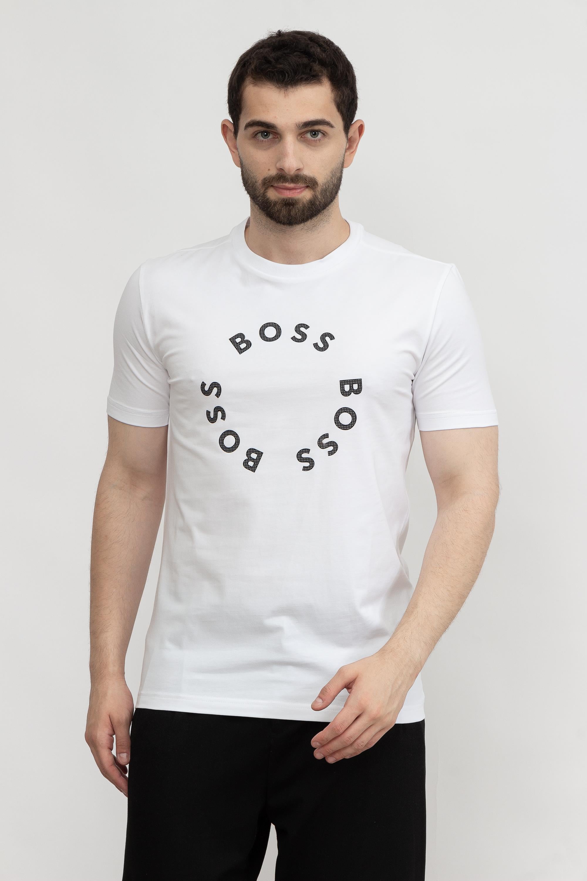Boss Tee Erkek Bisiklet Yaka T-Shirt