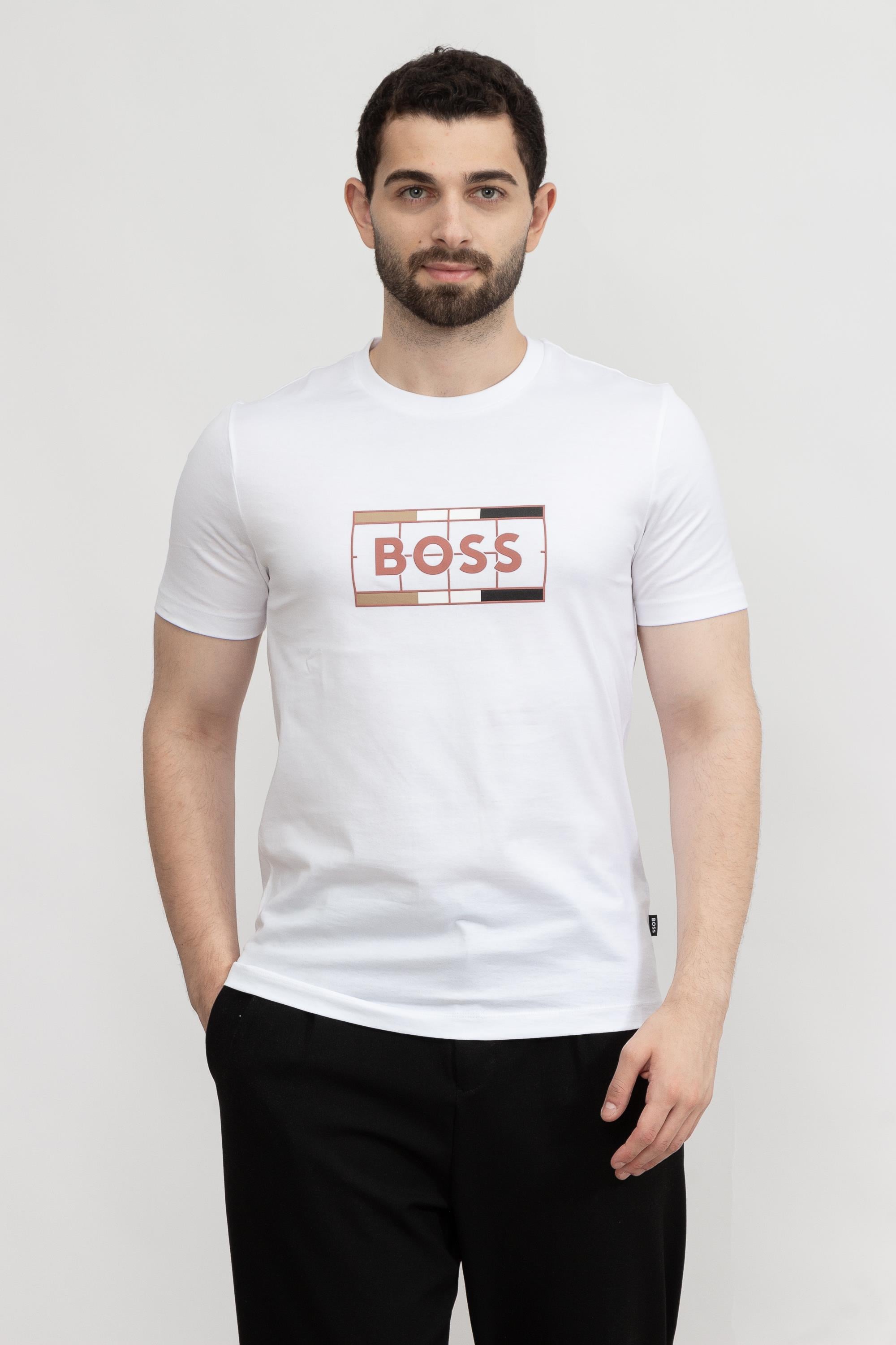 Boss Tessler Erkek Bisiklet Yaka T-Shirt