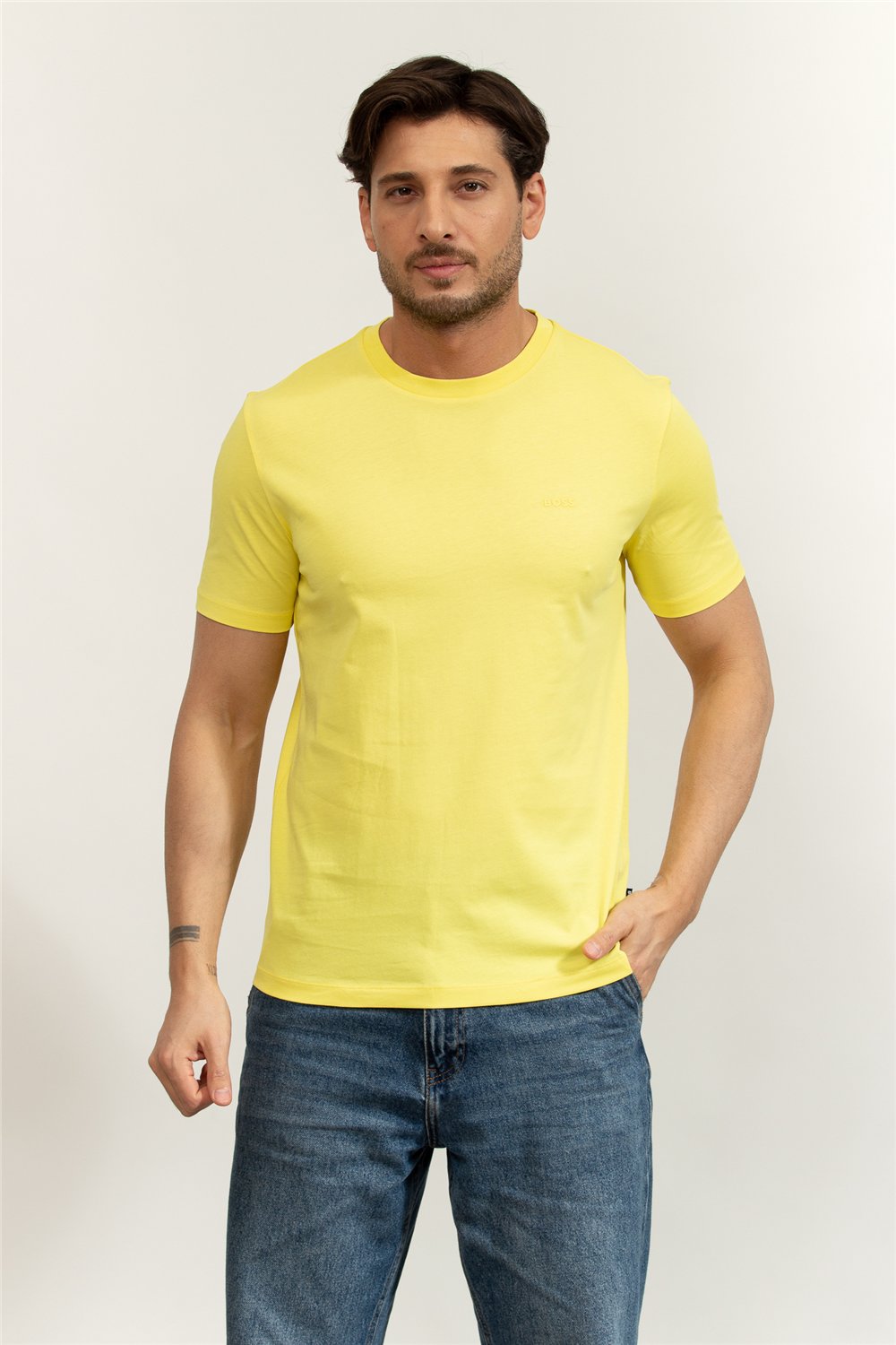 Boss Thompson Erkek Bisiklet Yaka T-Shirt