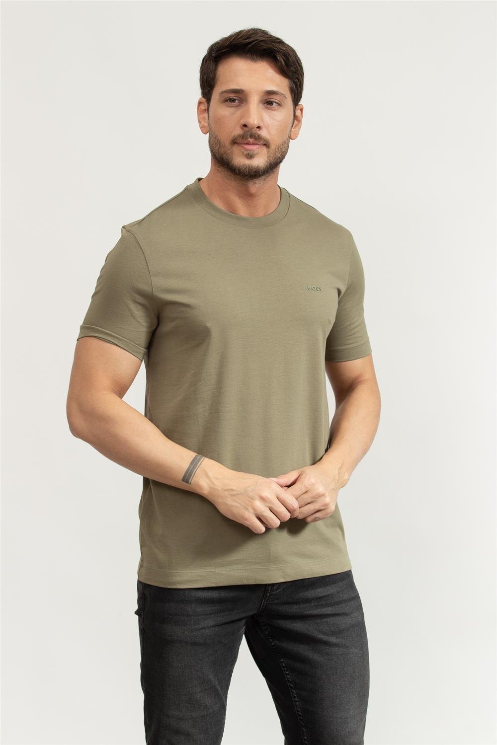 Boss Thompson Erkek Bisiklet Yaka T-Shirt