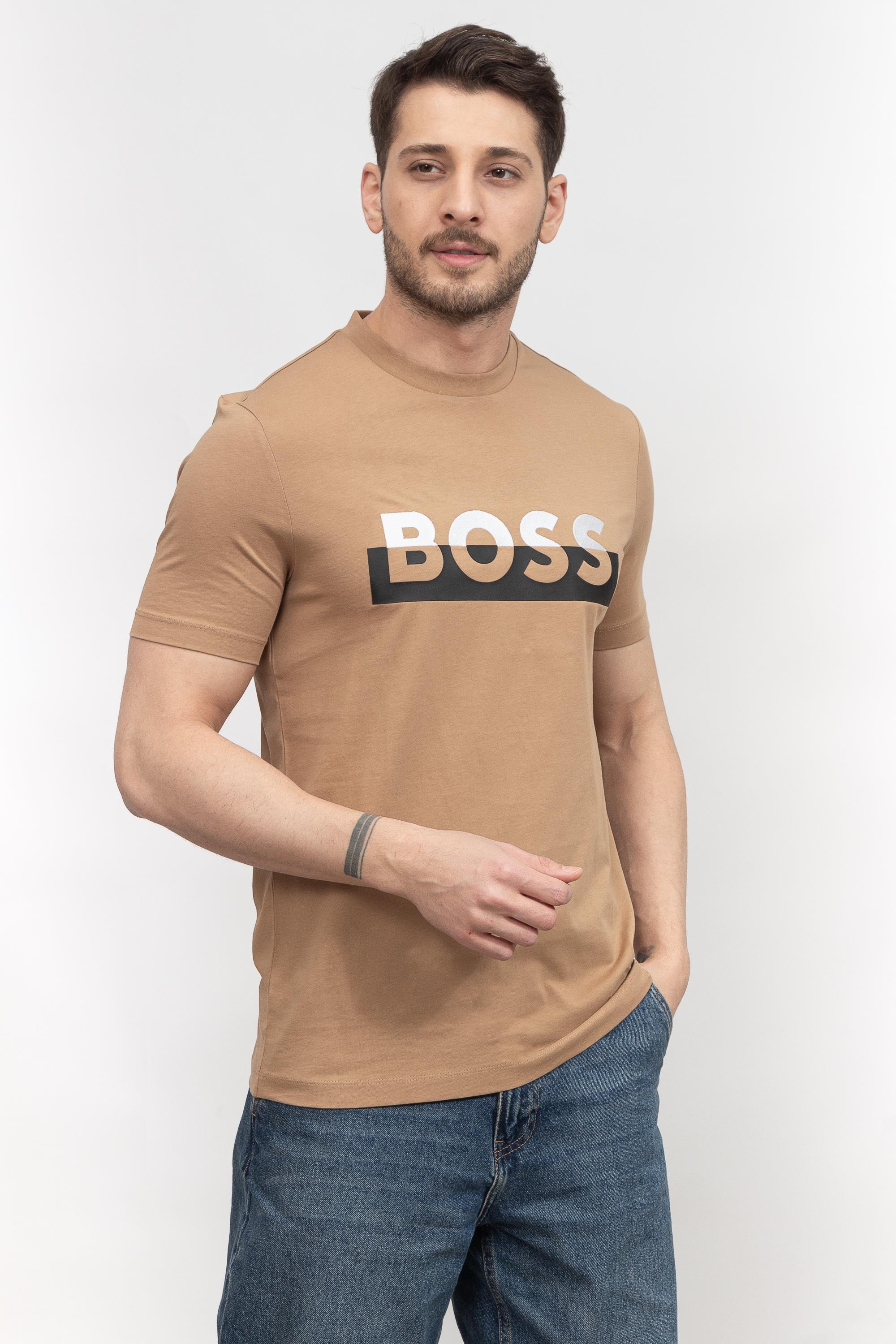Boss Tiburt Erkek Bisiklet Yaka T-Shirt