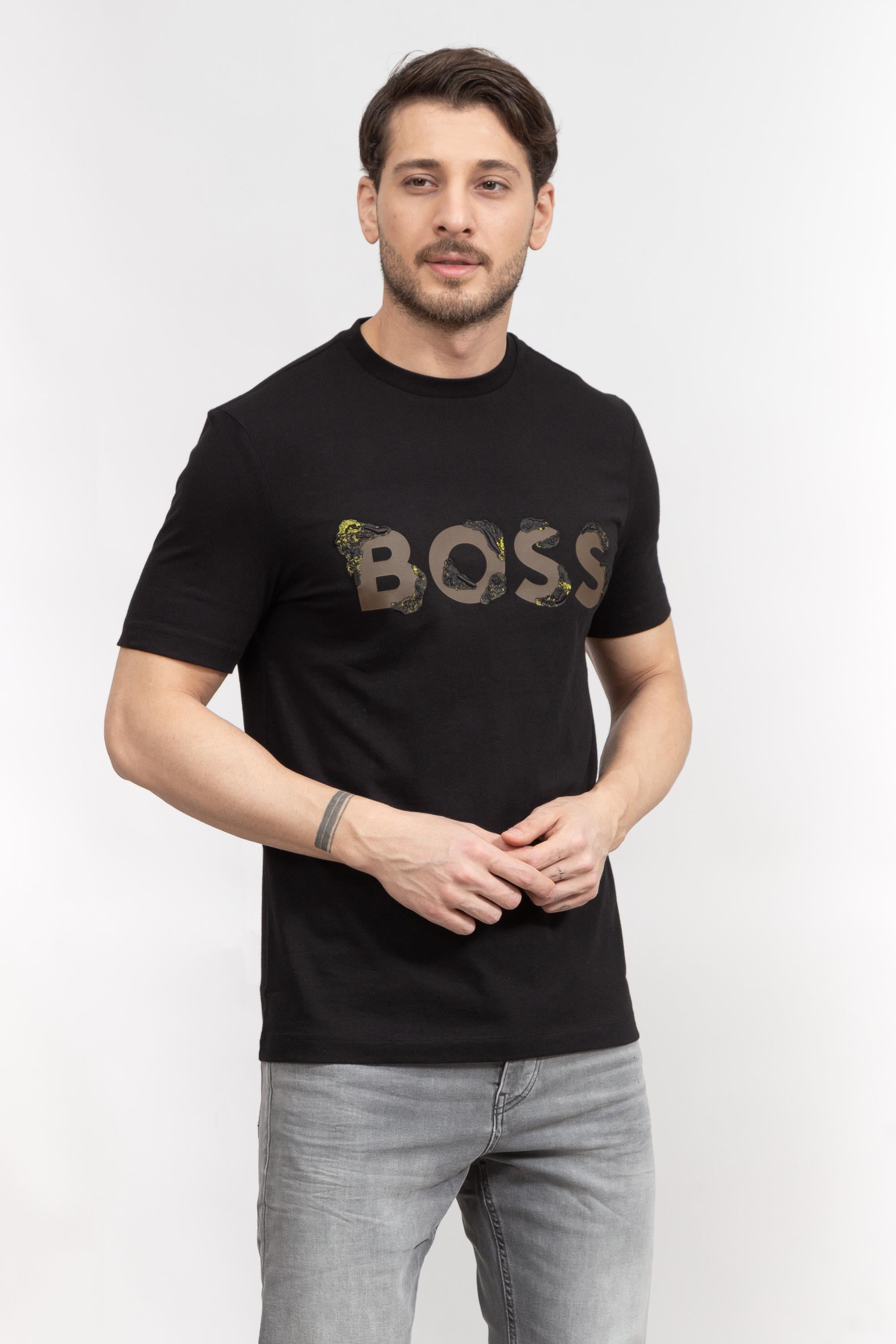 Boss Tiburt Erkek Bisiklet Yaka T-Shirt