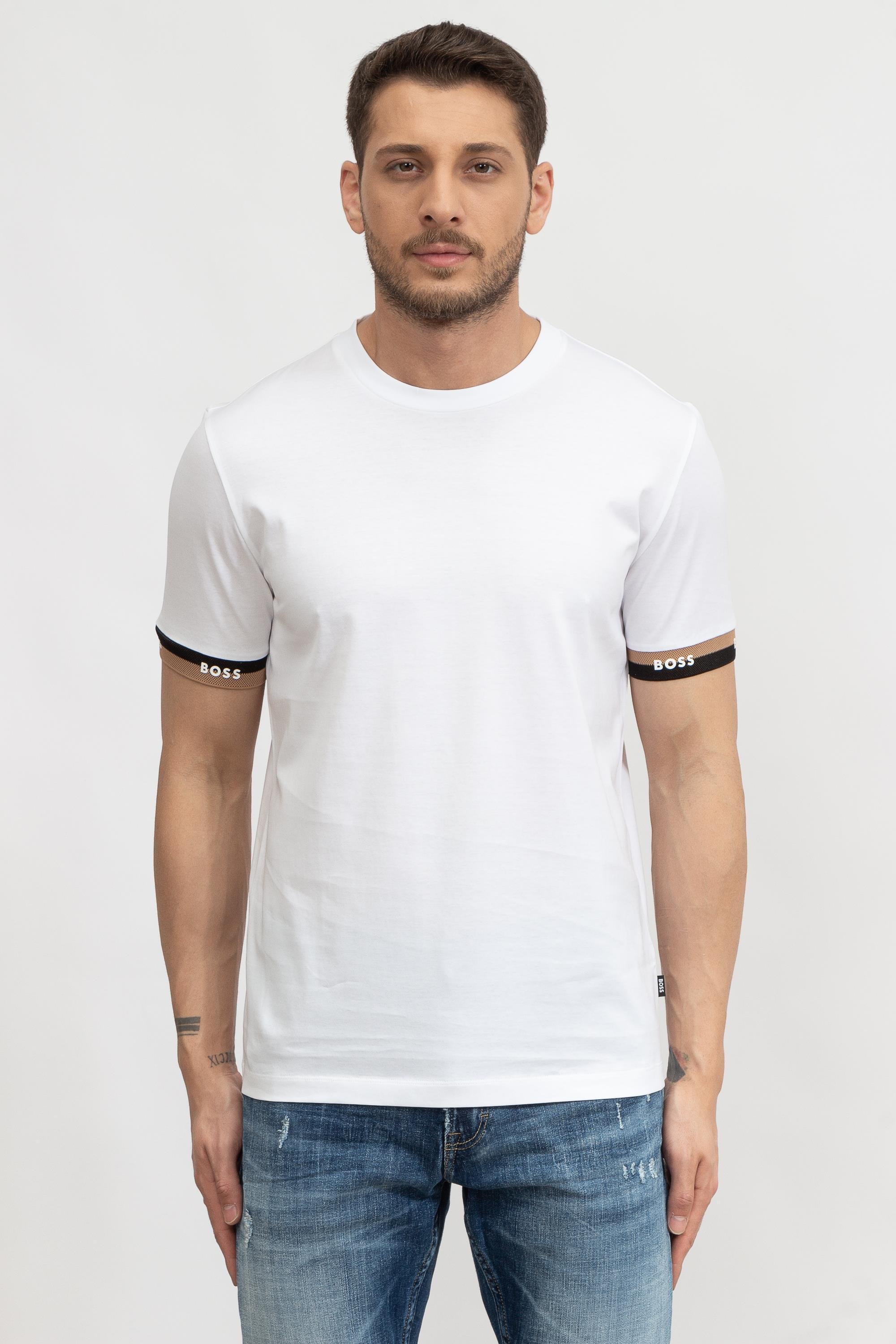 Boss Tiburt Erkek Bisiklet Yaka T-Shirt