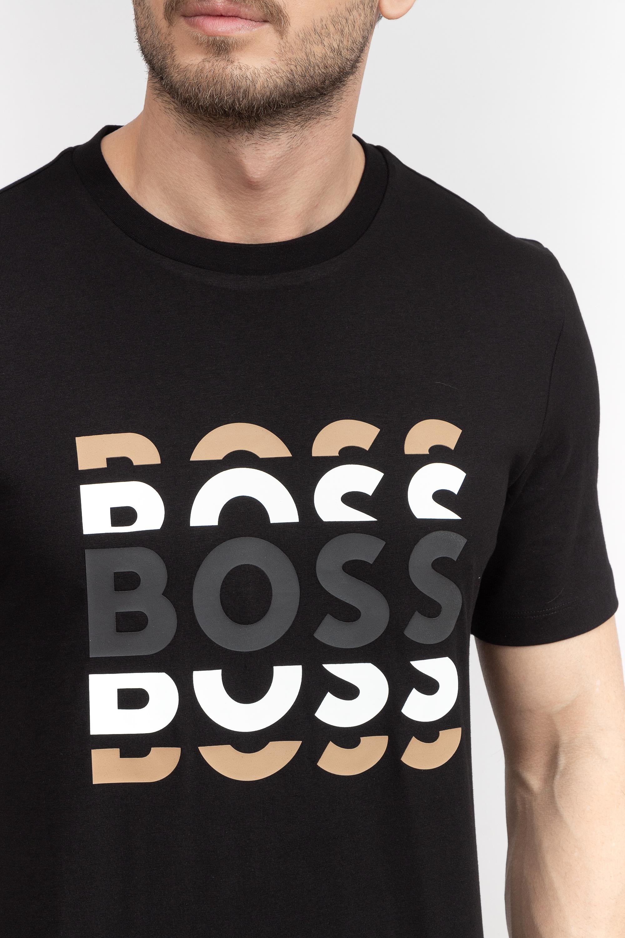 Boss Tiburt Erkek Bisiklet Yaka T-Shirt