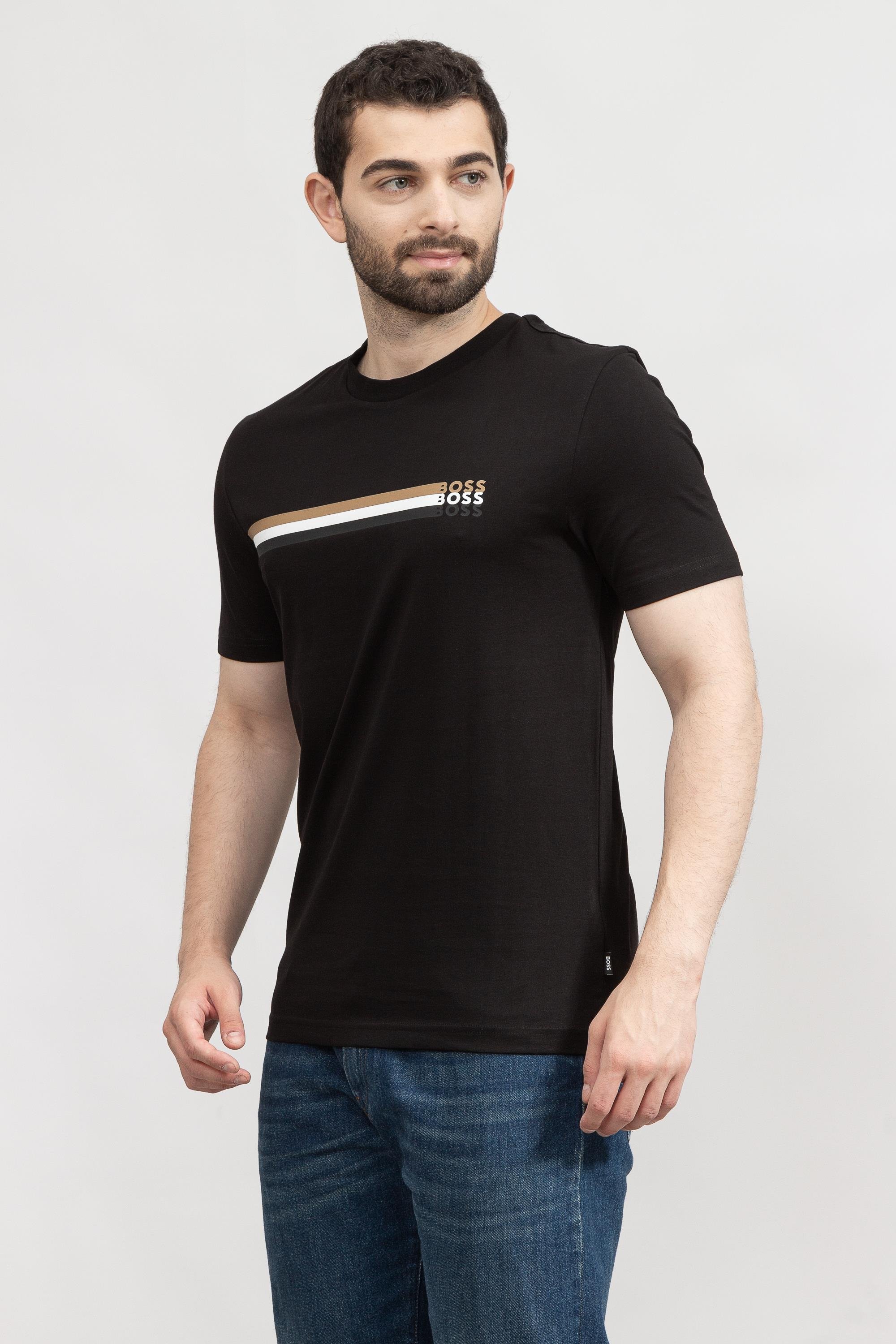 Boss Tiburt Erkek Bisiklet Yaka T-Shirt
