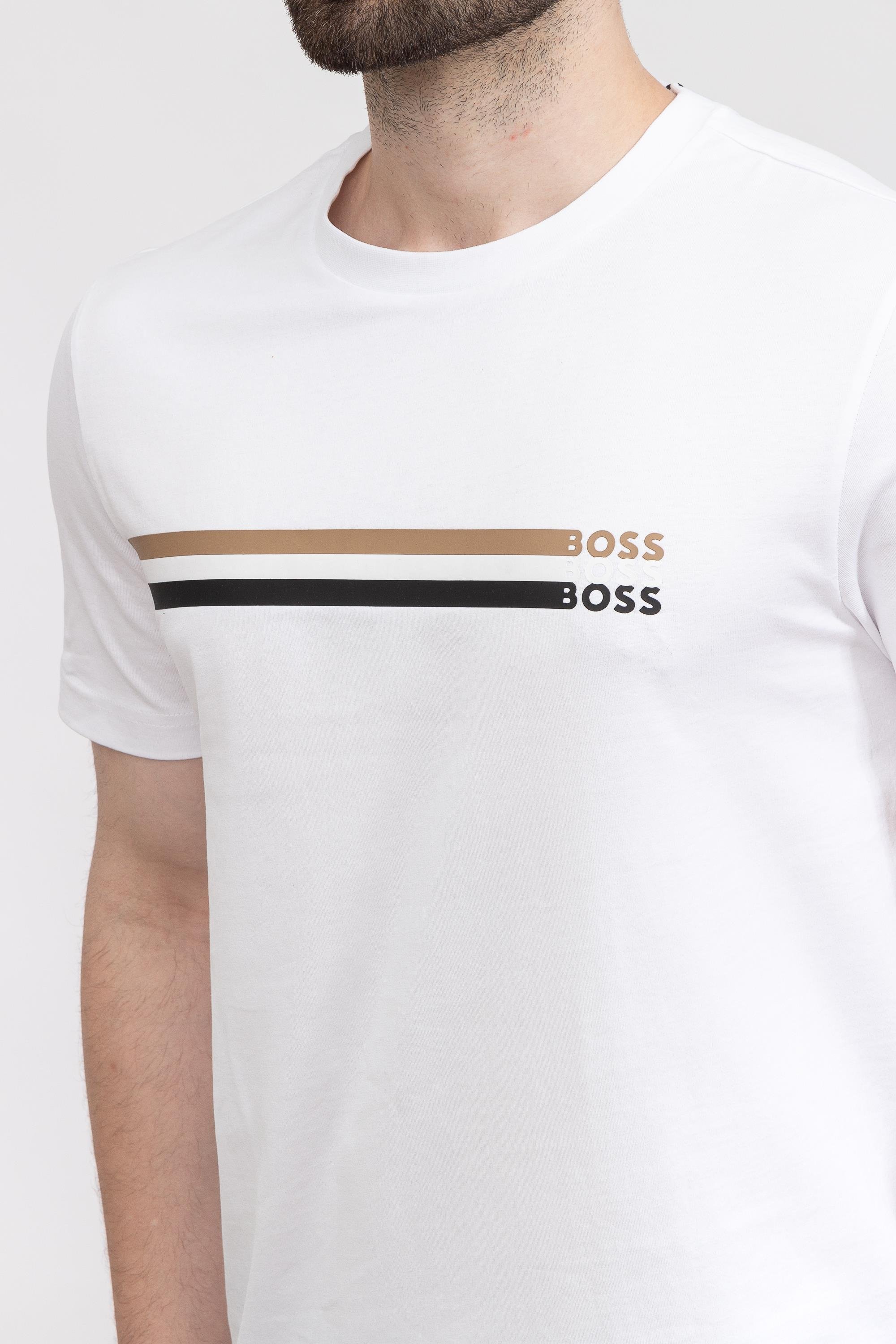 Boss Tiburt Erkek Bisiklet Yaka T-Shirt