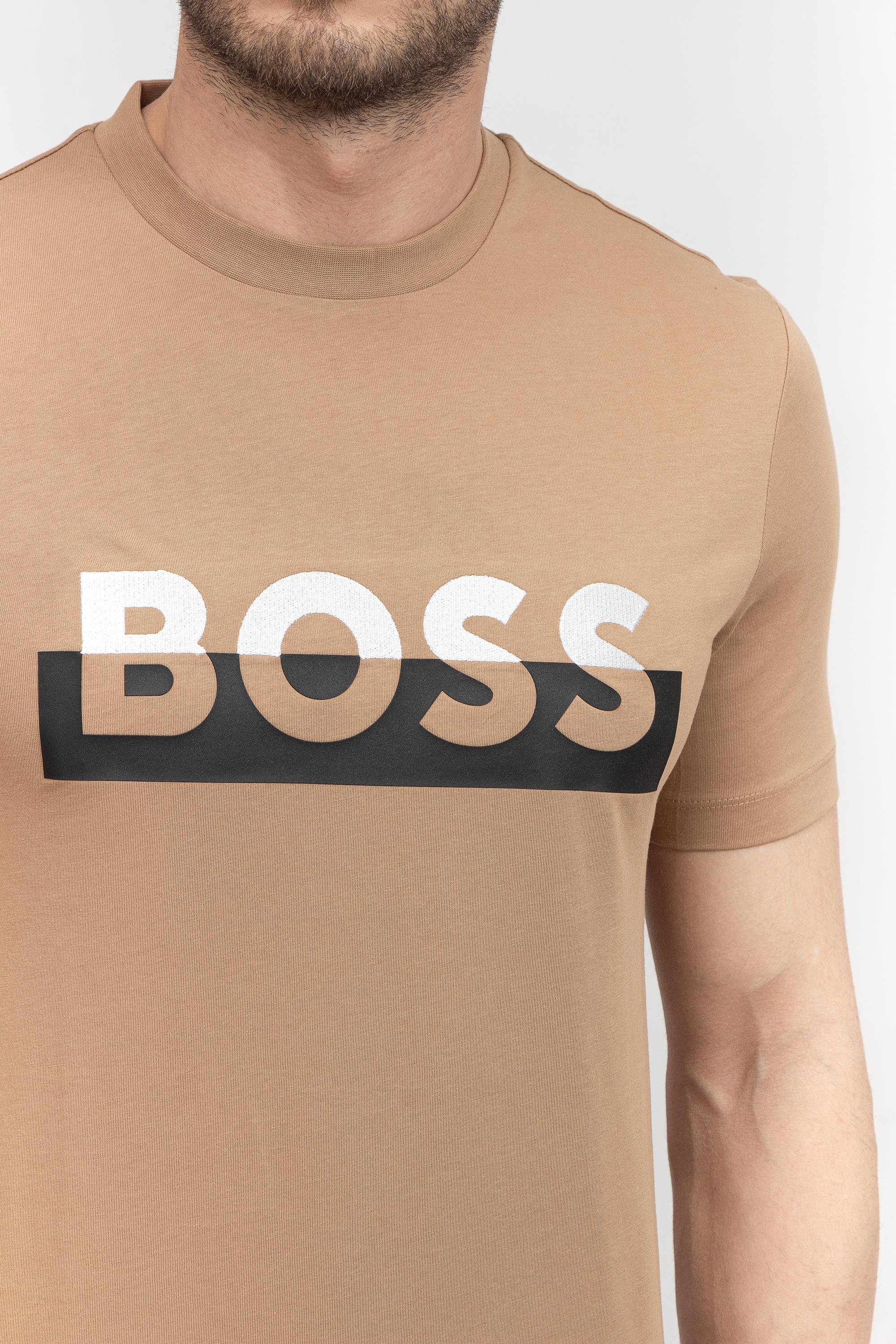 Boss Tiburt Erkek Bisiklet Yaka T-Shirt