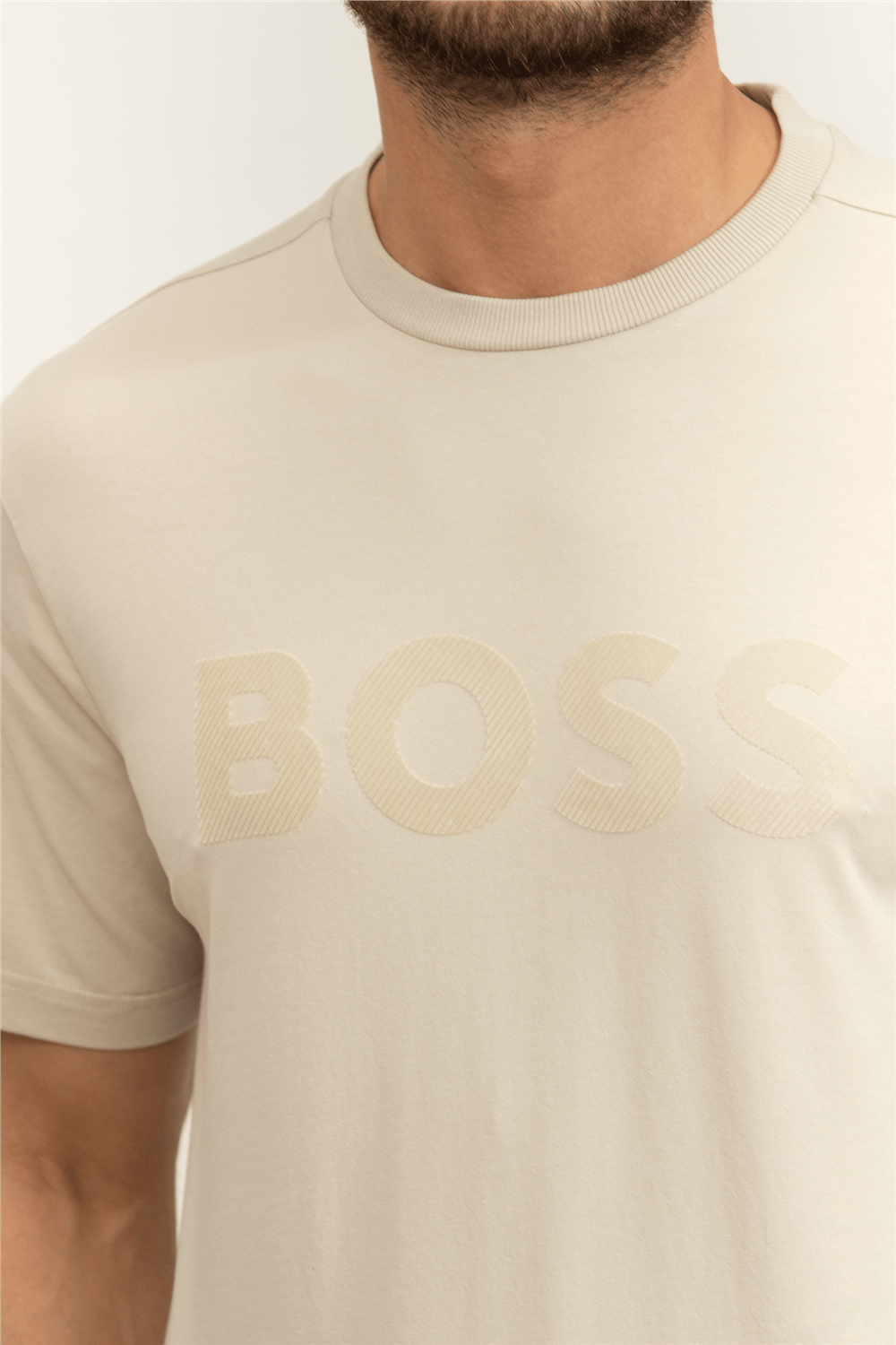 BOSS Ts Iconic Logo Erkek Bisiklet Yaka T-Shirt