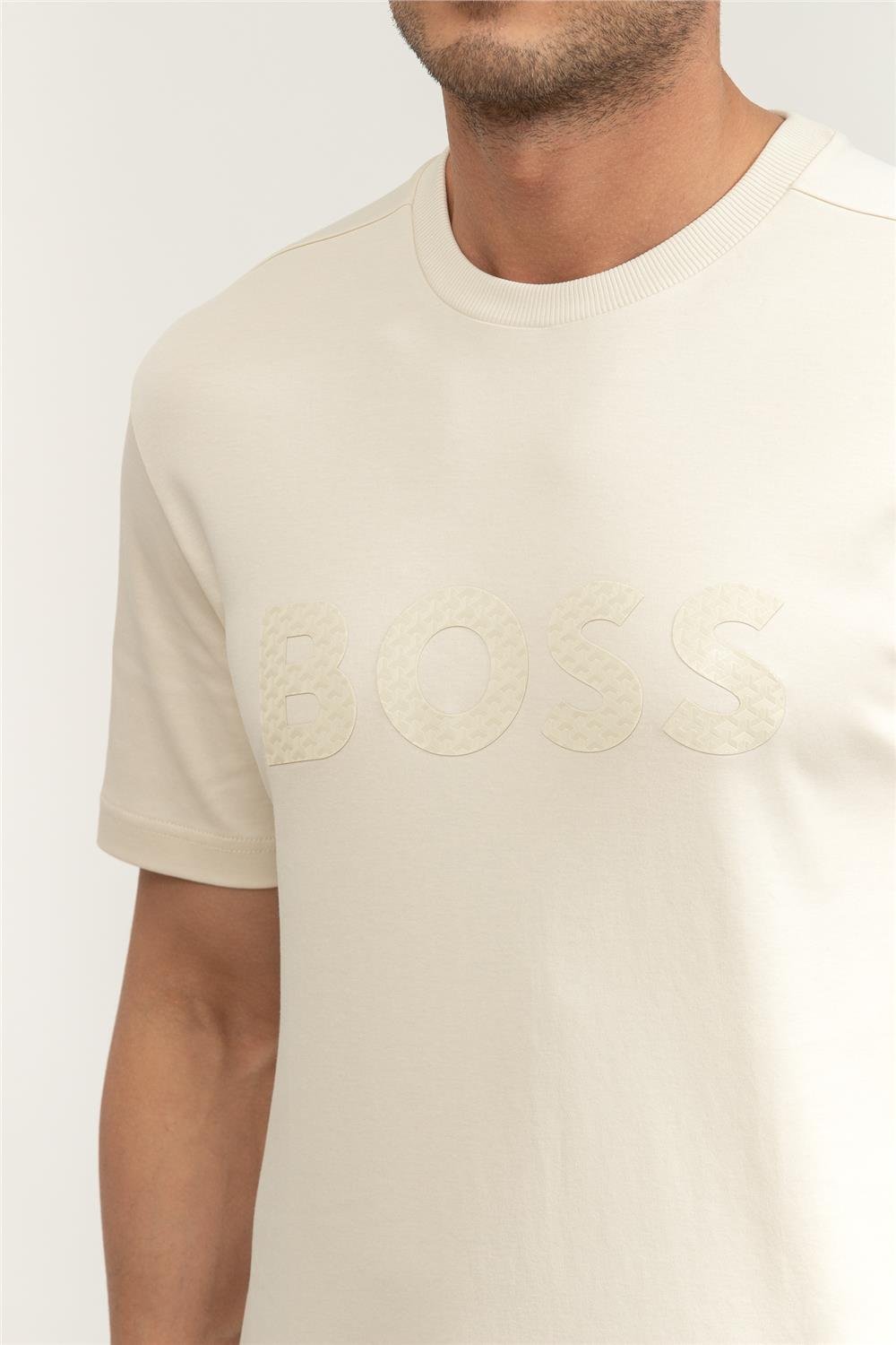 Boss TS Mirror Iconic Erkek Bisiklet Yaka T-Shirt