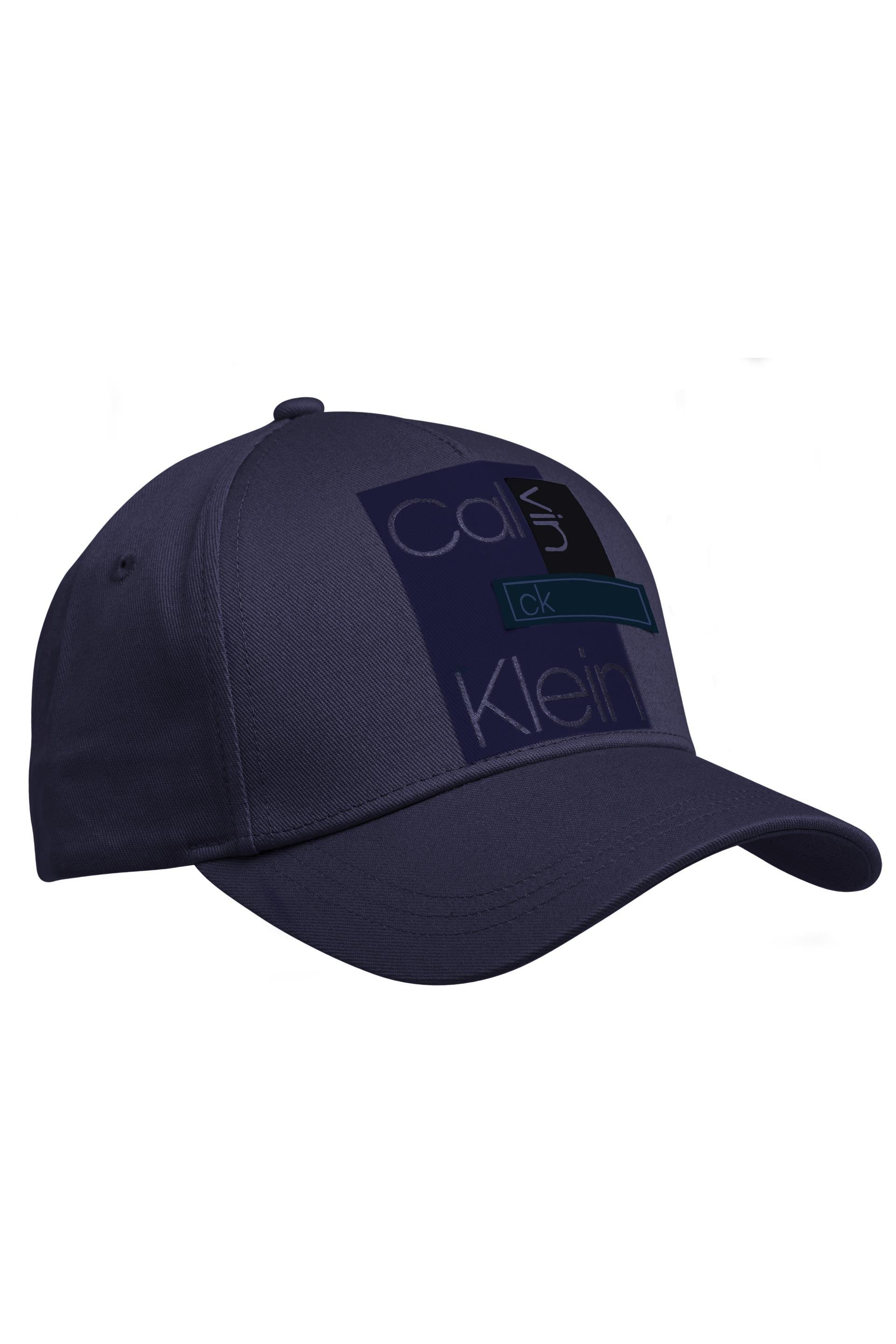 Calvin Klein %100 Pamuk Erkek Layered Logo Baskılı Şapka