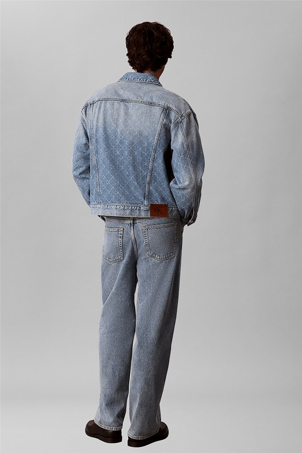 Calvin Klein 90S Boulevard Blues Aop Trucker Erkek Kot Mont
