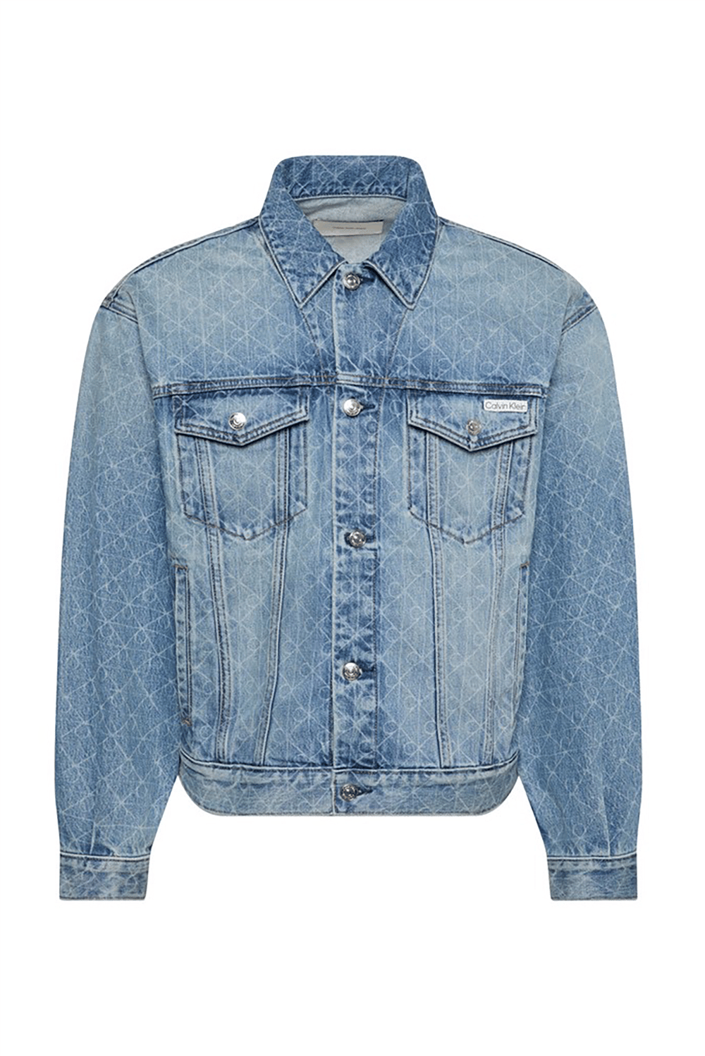 Calvin Klein 90S Boulevard Blues Aop Trucker Erkek Kot Mont