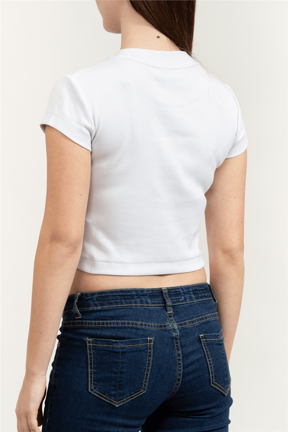 Calvin Klein A- Monogram Baby Tee Kadın Bisiklet Yaka T-Shirt