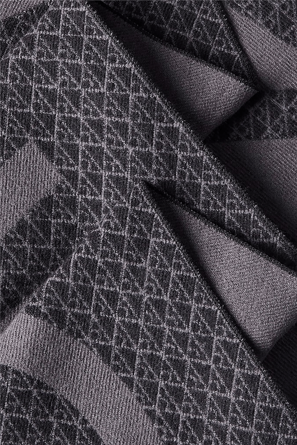 Calvin Klein Aop Bold Logo Woven Scarf Erkek Atkı Siyah