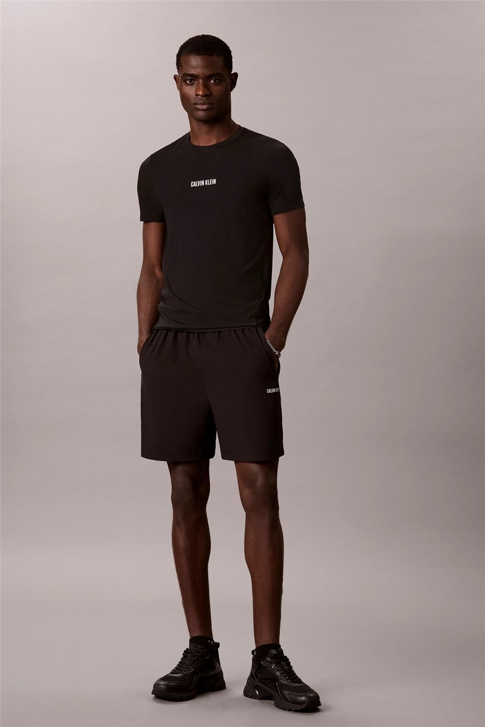 Calvin Klein Baselayer Tee Erkek Bisiklet Yaka T-Shirt Siyah