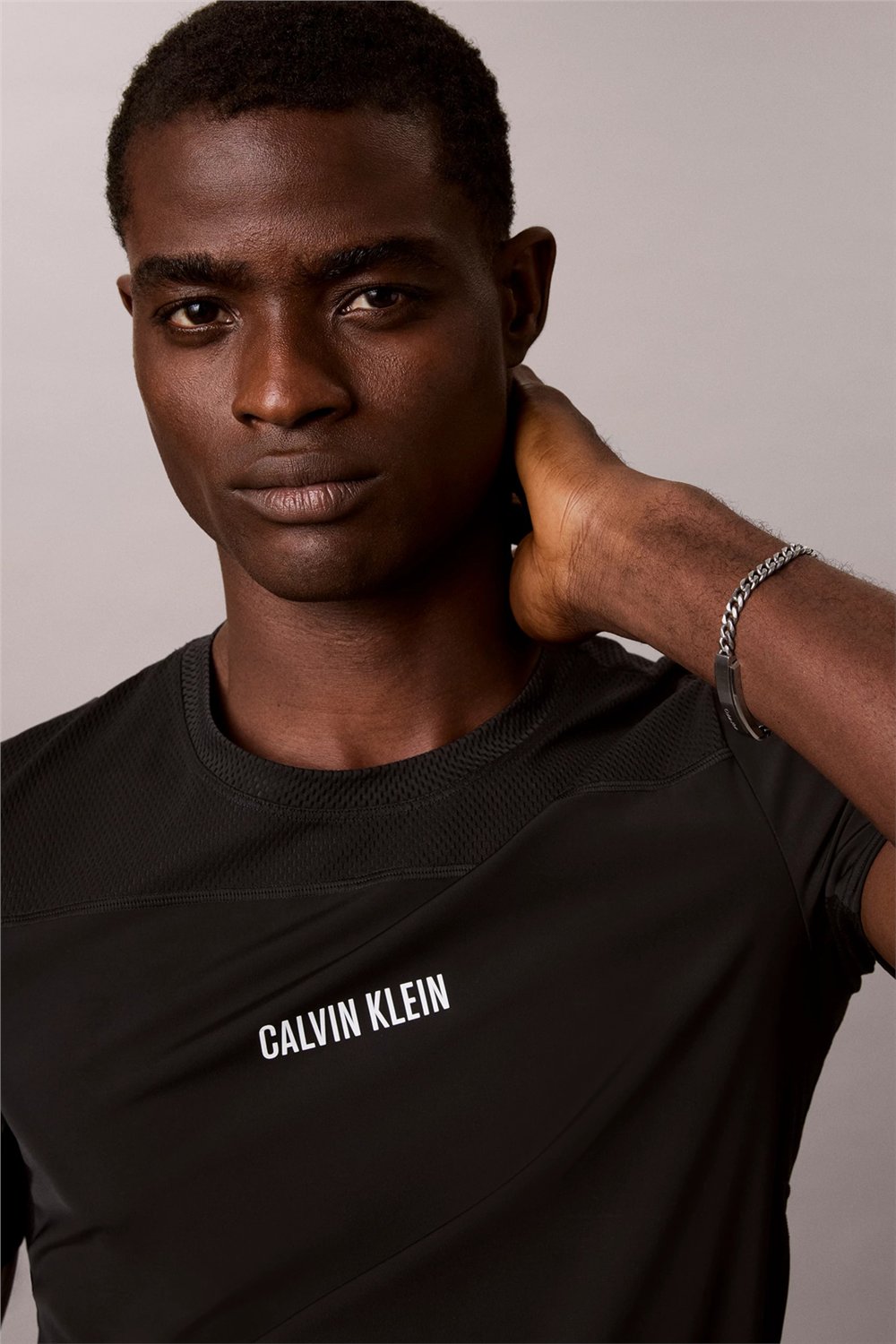 Calvin Klein Baselayer Tee Erkek Bisiklet Yaka T-Shirt Siyah