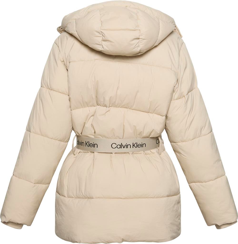Calvin Klein Belted Midweight Puffer Kadın Mont