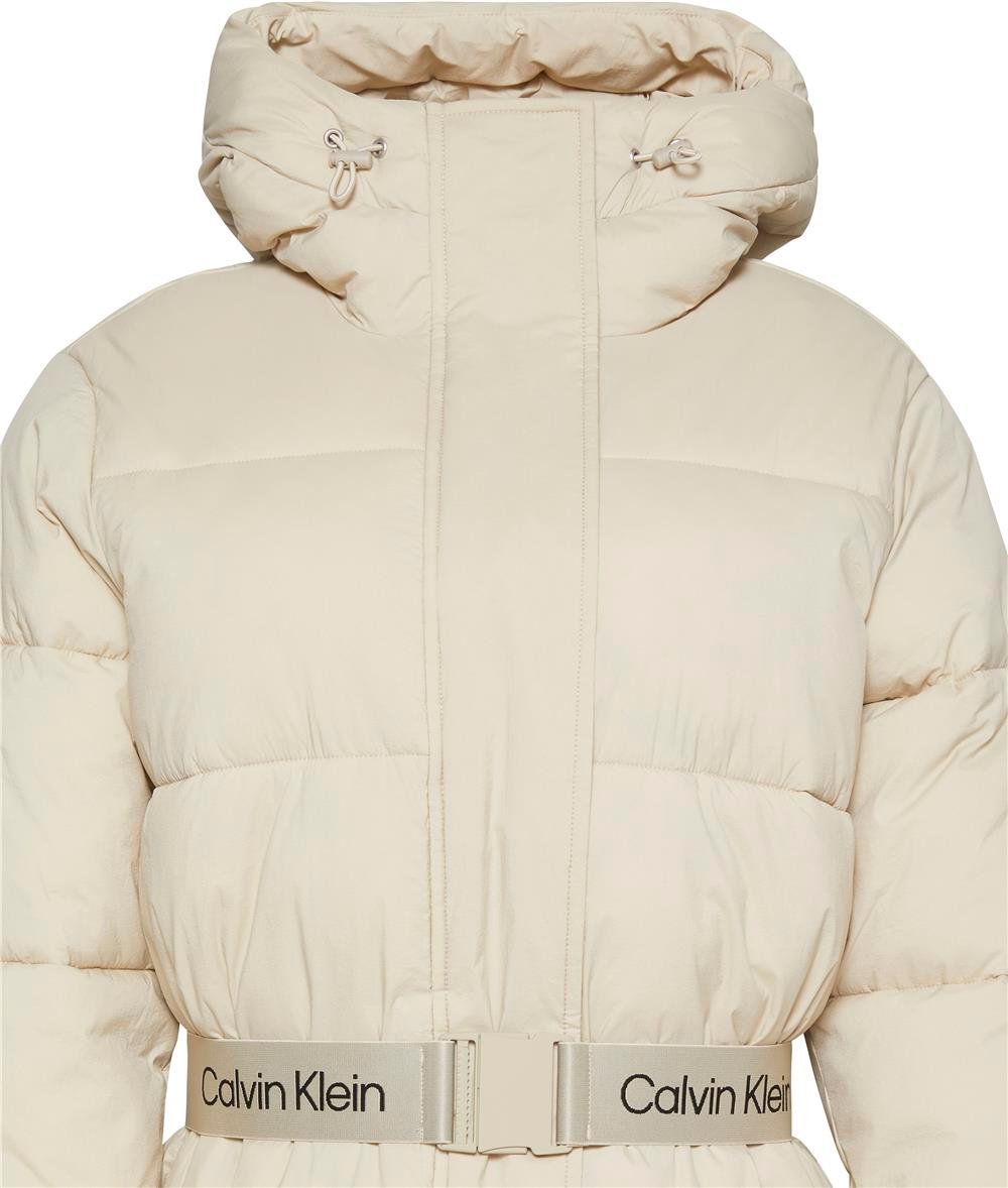 Calvin Klein Belted Midweight Puffer Kadın Mont