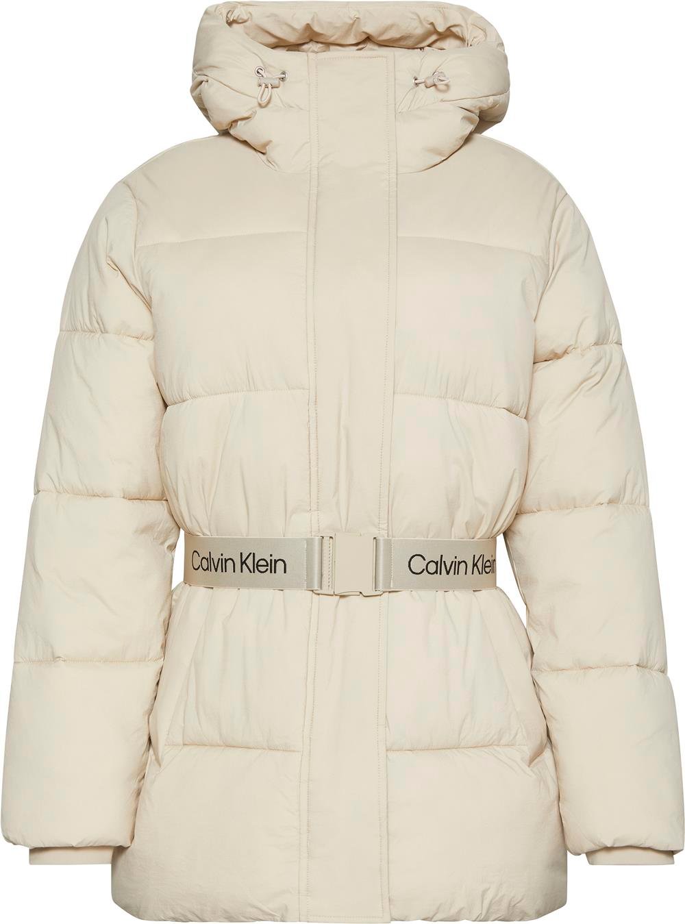 Calvin Klein Belted Midweight Puffer Kadın Mont