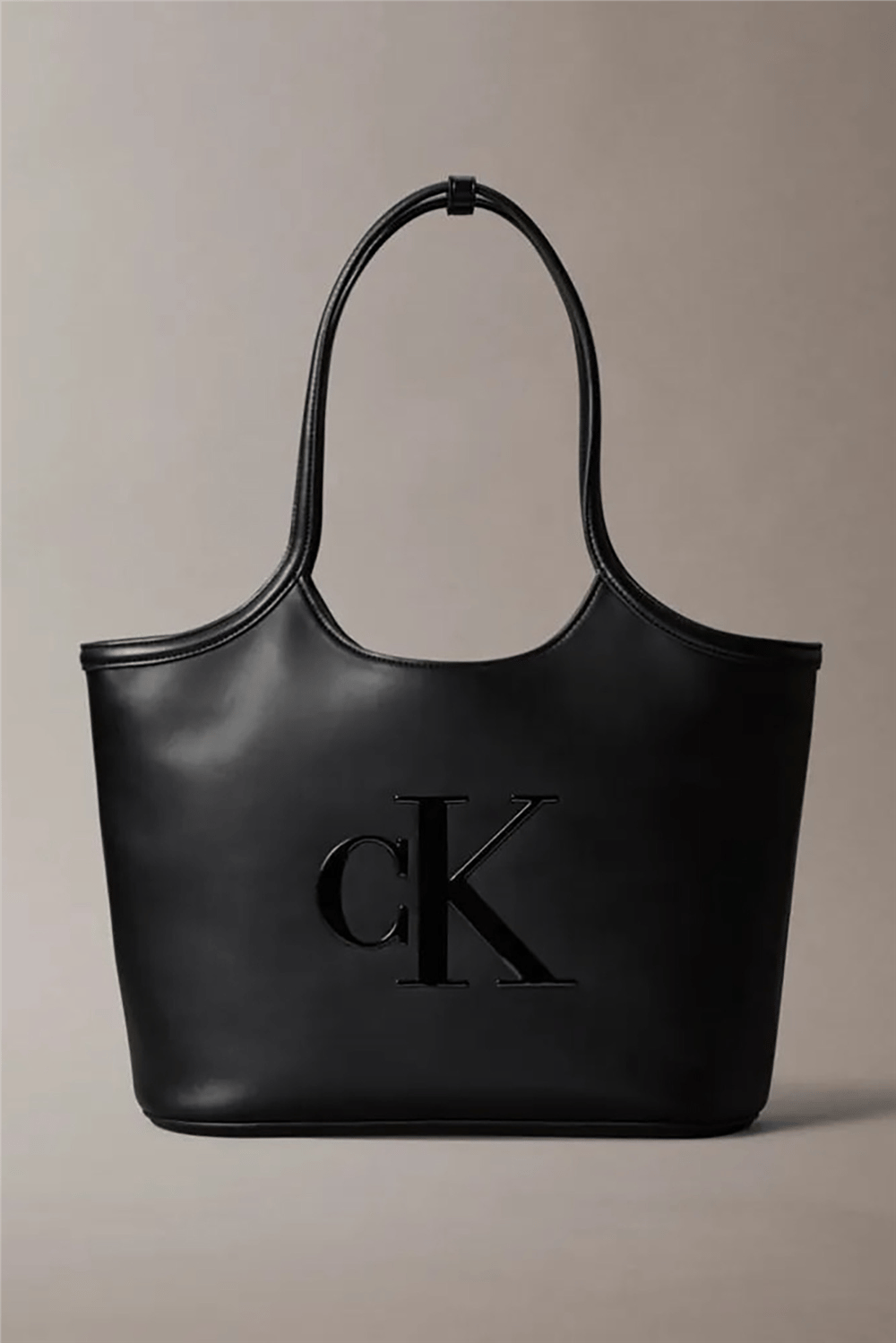 Calvin Klein Bold Ck Shopper Kadın Omuz Çantası Siyah