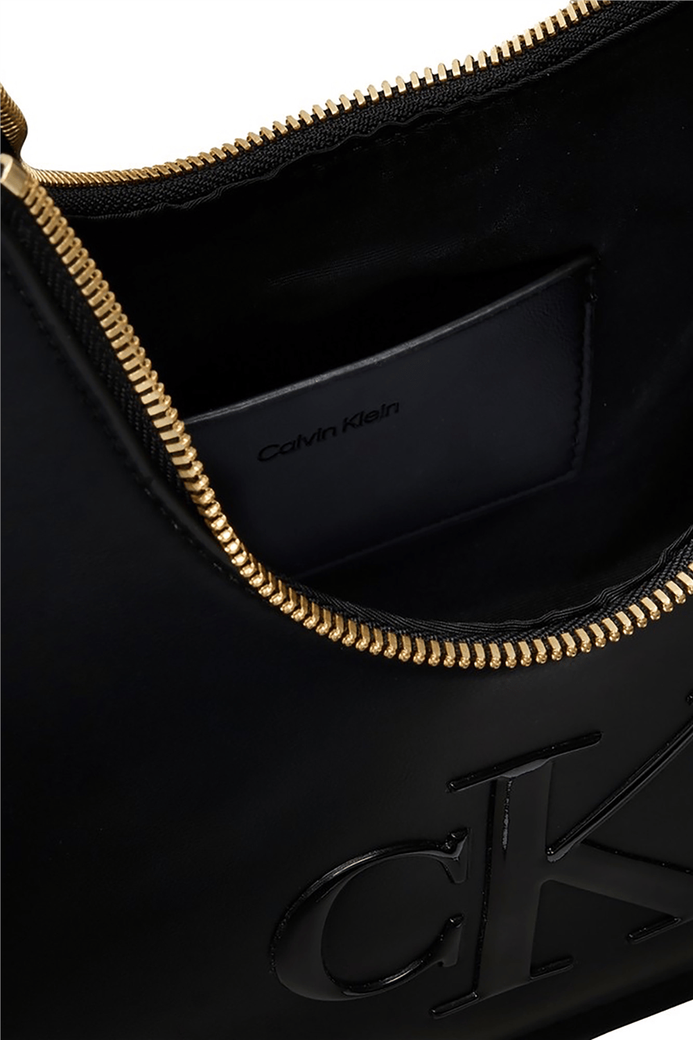 Calvin Klein Bold Ck Small Crescent Bag Kadın Mini Omuz Çantası Siyah