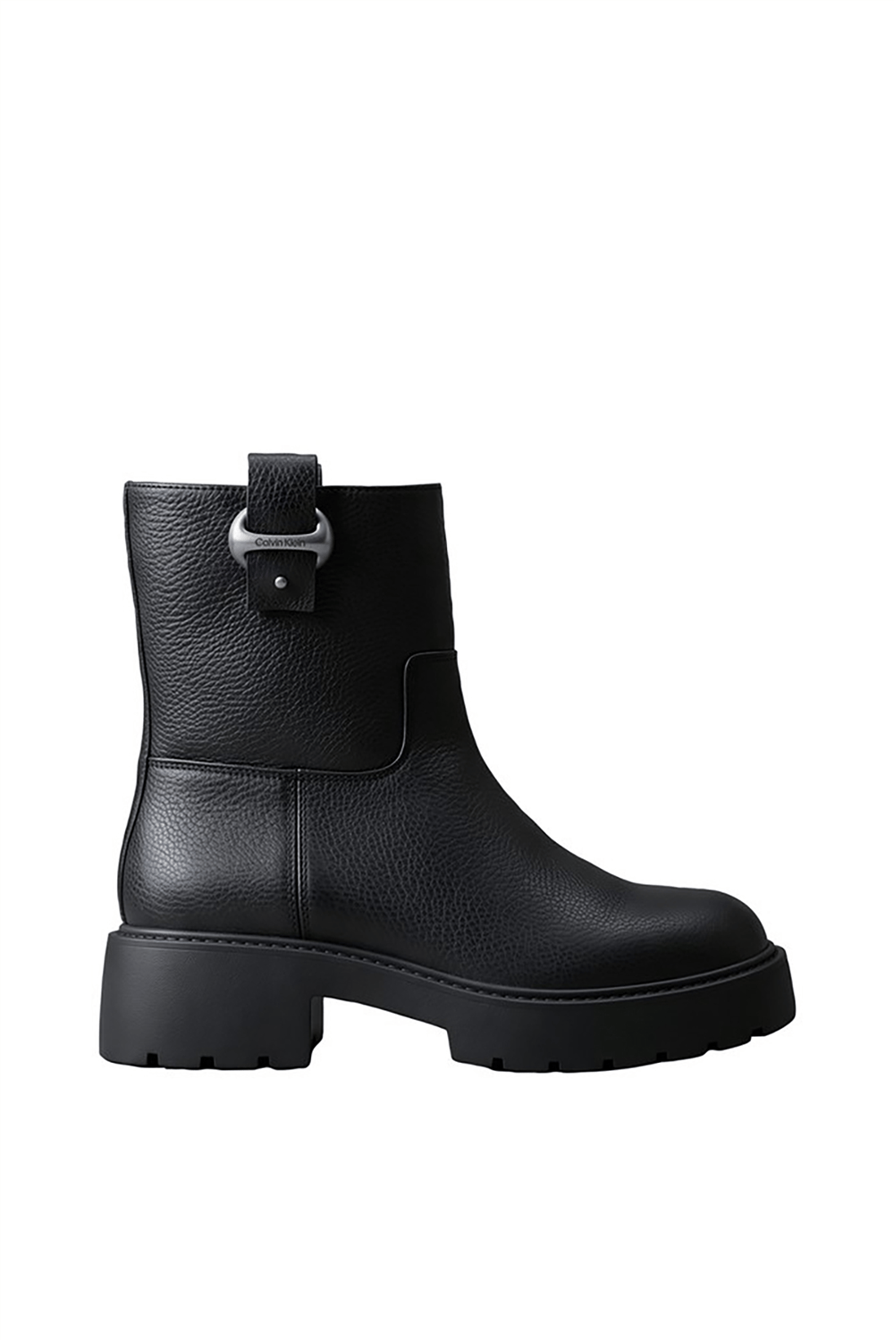 Calvin Klein Chunky Ankle Boot Lth Hdw Kadın Bot Siyah