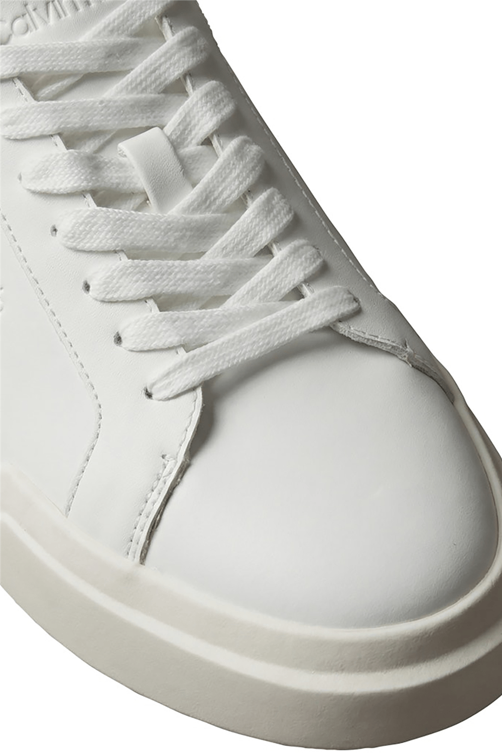 Calvin Klein Chunky Cupsole Laceup Rub Bt Lth Erkek Sneaker Beyaz