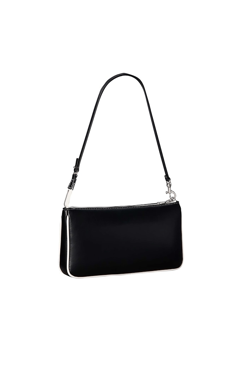 Calvin Klein Contrast Ck Convertible Pouch Kadın Mini Omuz Çantası Siyah