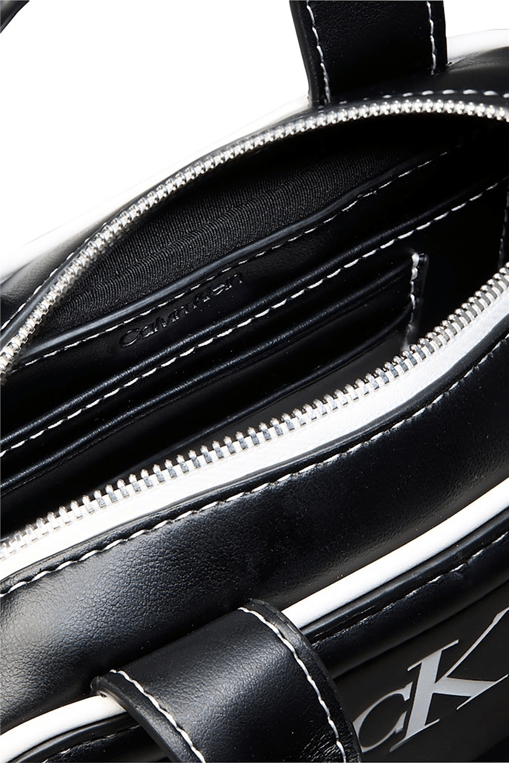 Calvin Klein Contrast Ck Mini Bauletto Bag Kadın Mini Omuz Çantası Siyah
